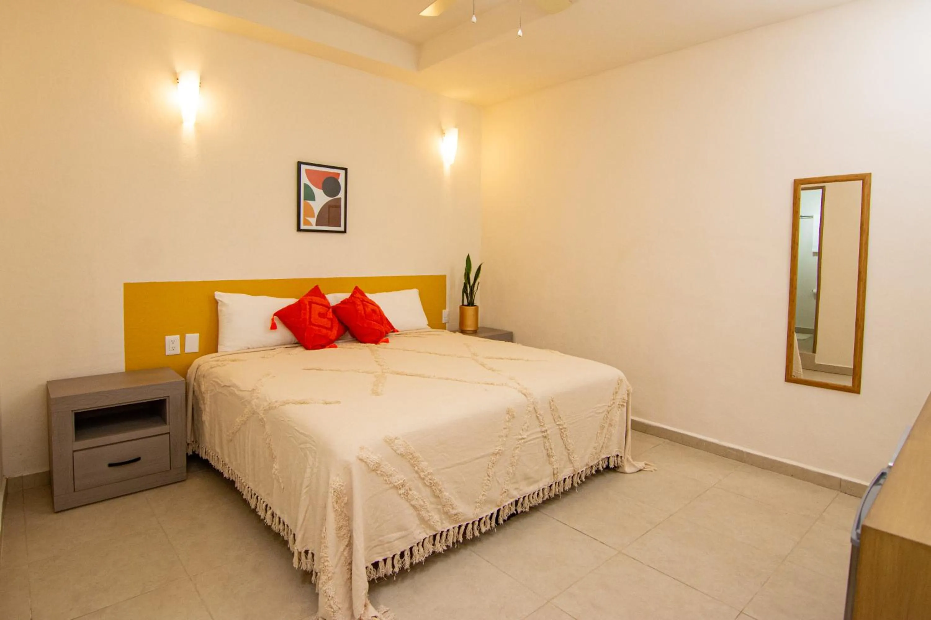 Bed in Ma-Jo Sayulita Hotel