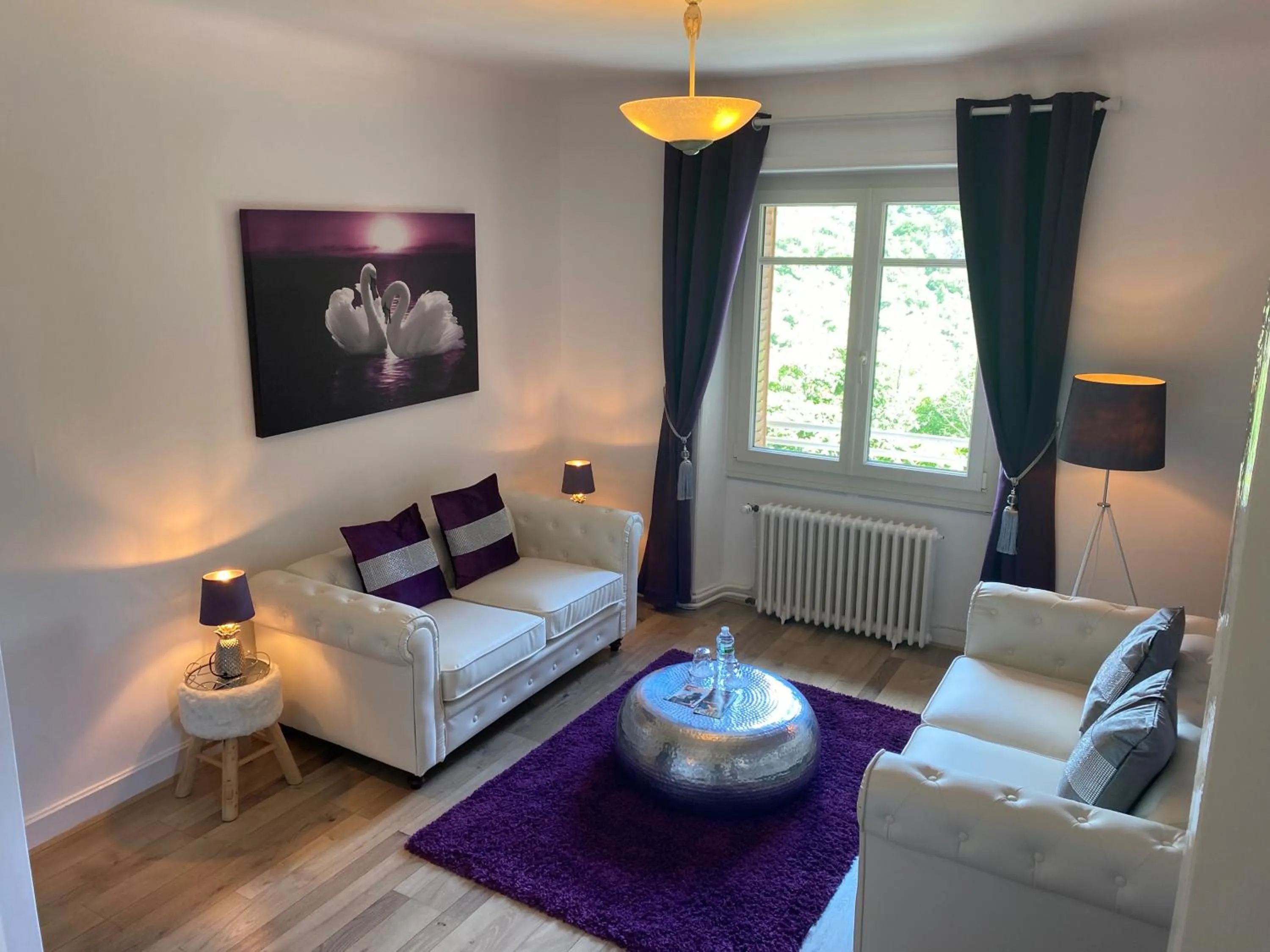 Living room in B&B Le Saut de la Bergère