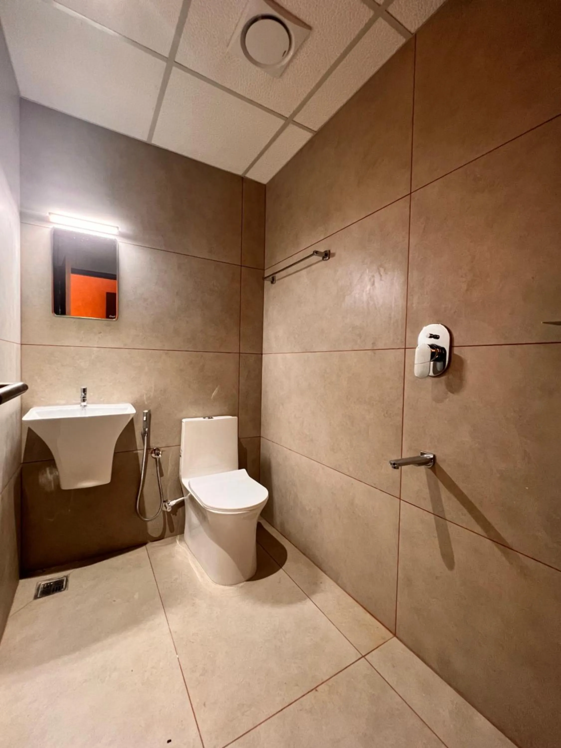 Shower in Uphills boutique hotel