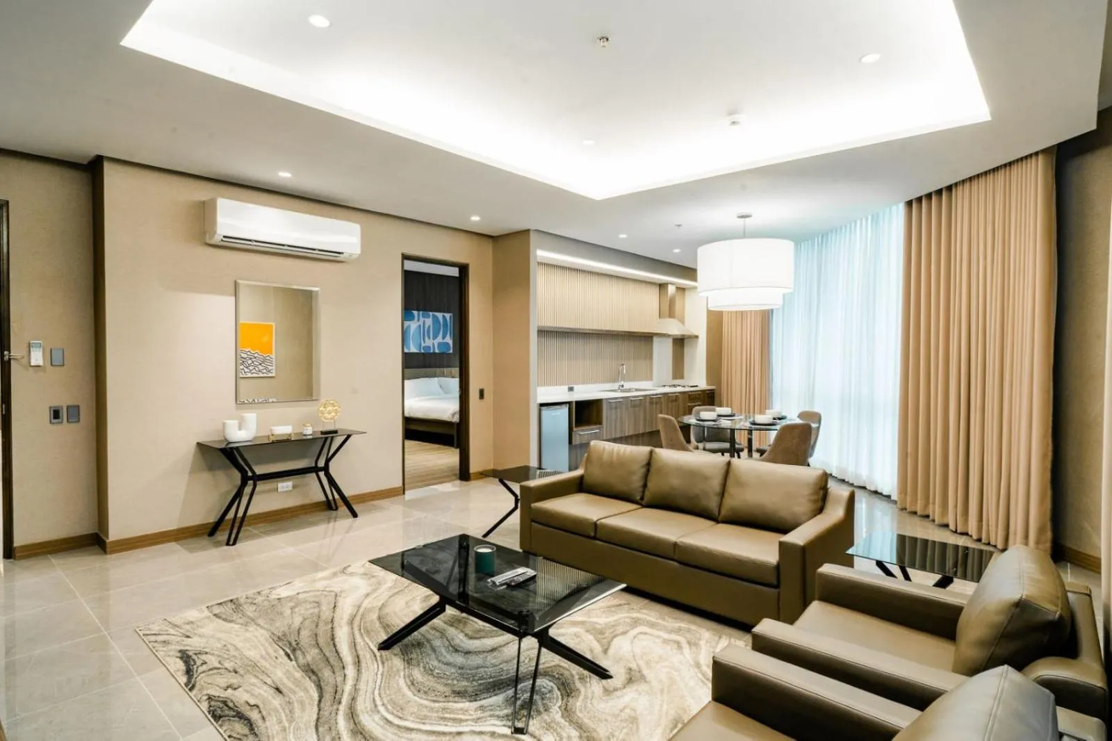 Living room in Hotel A and A Quezon City powered by Cocotel