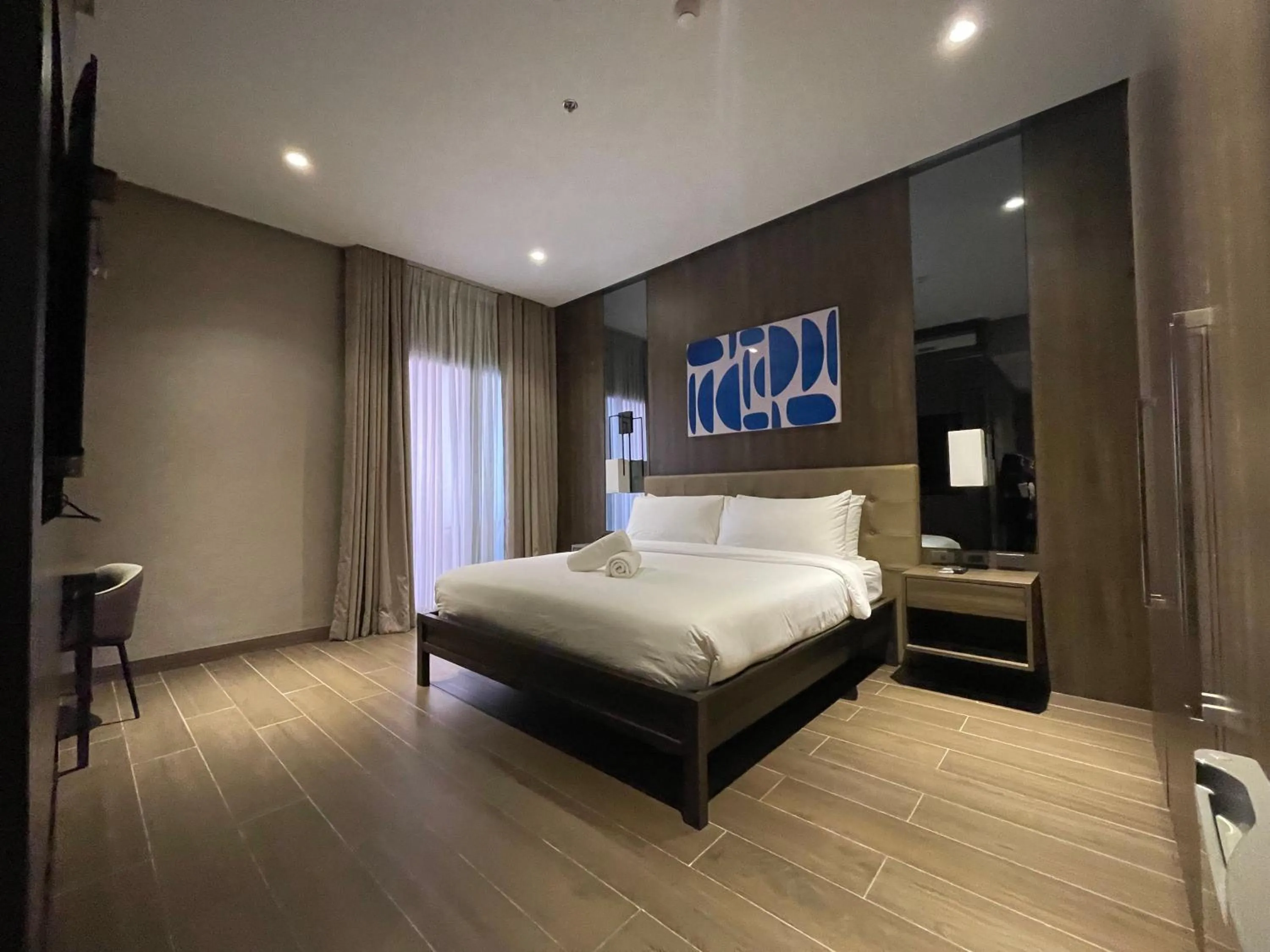 Photo of the whole room, Bed in Hotel A and A Quezon City powered by Cocotel