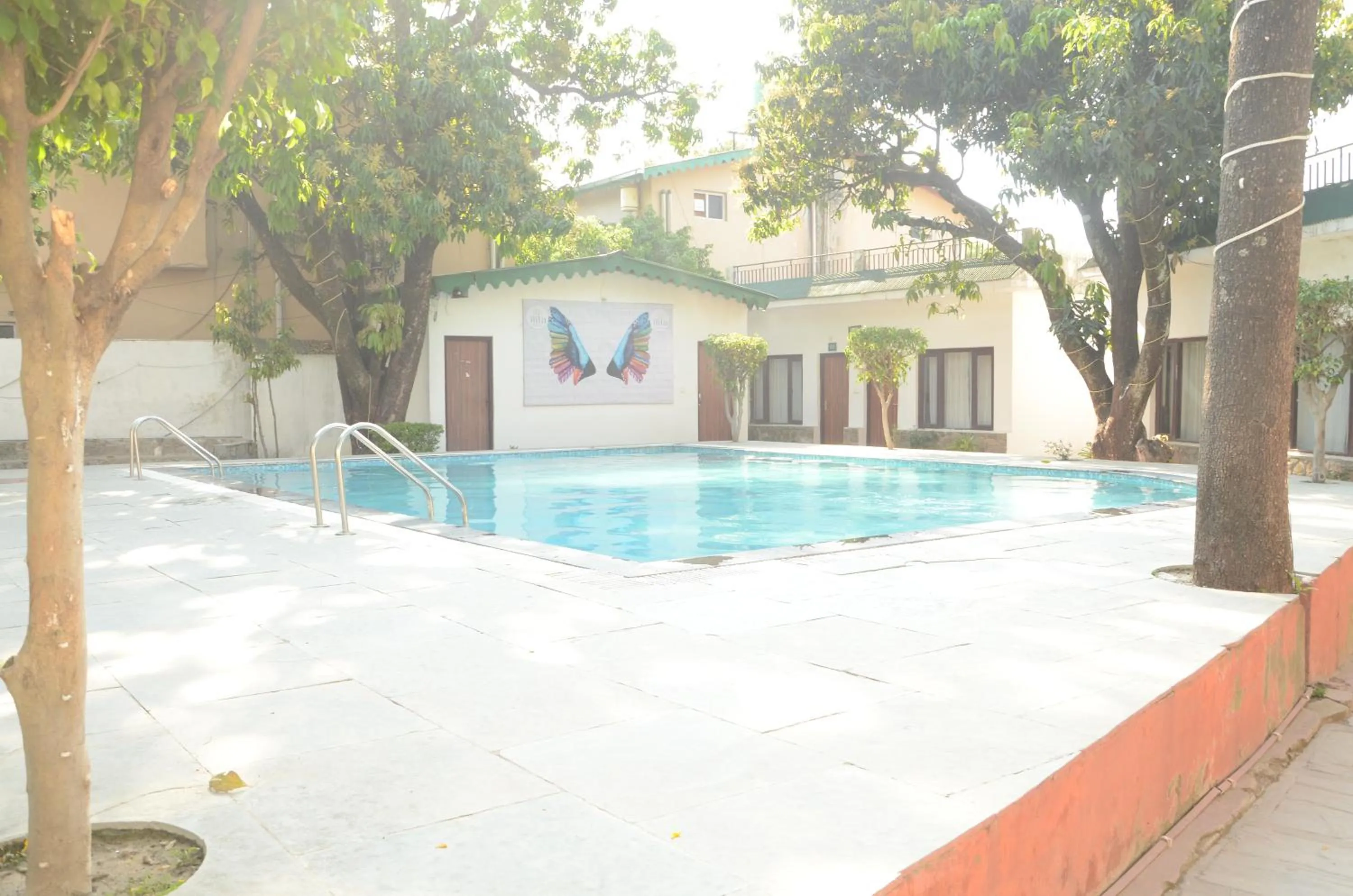 Pool view in Corbett Paradiso Resort Dikhuli