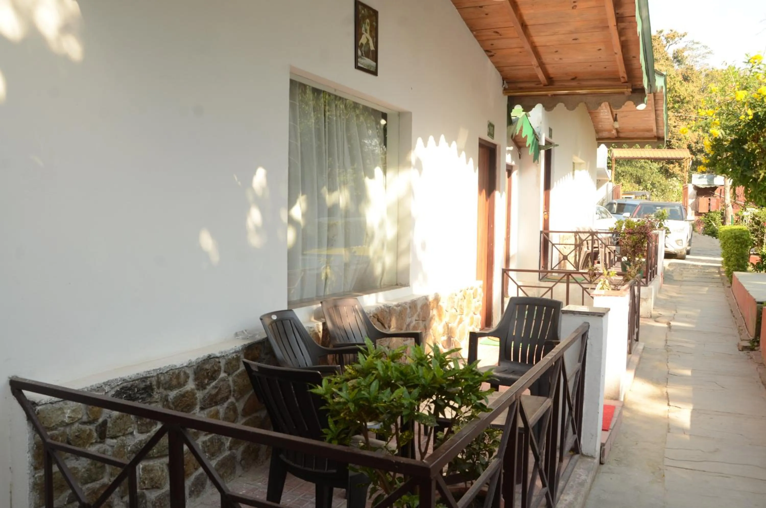 Seating area in Corbett Paradiso Resort Dikhuli