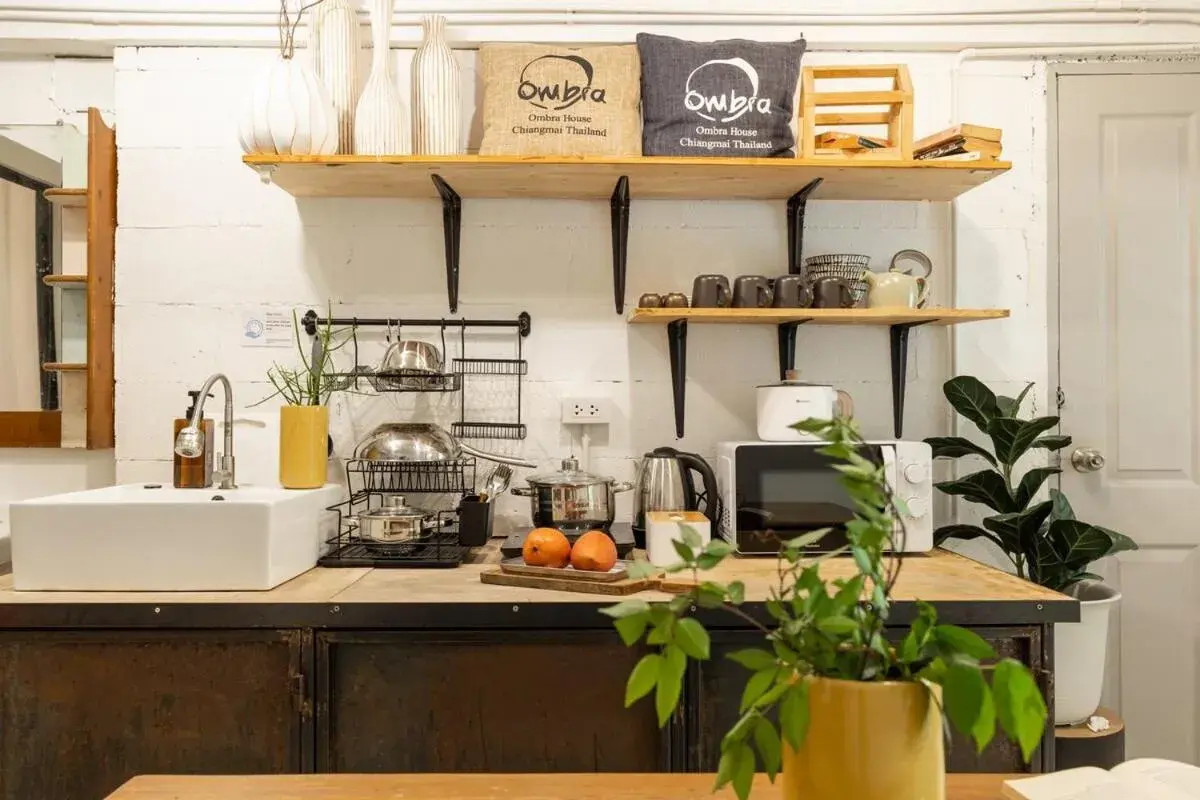 Kitchen or kitchenette in Near One Nimman 1 Bedroom in TownHouse Kitchen or kitchenette in Near One Nimman 1 Bedroom in TownHouse