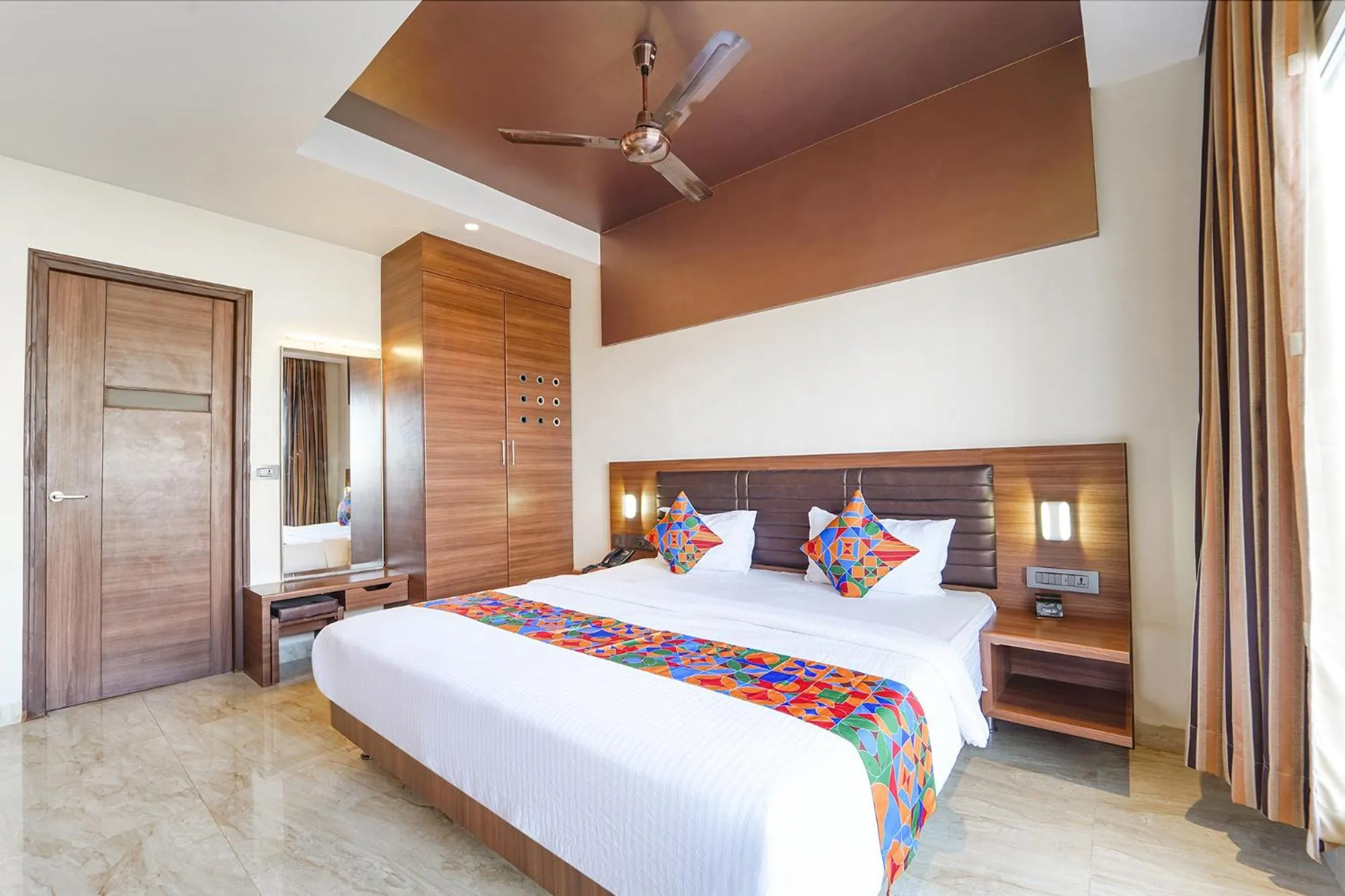 Bed in Oriva Nestlay Rooms Ramnad