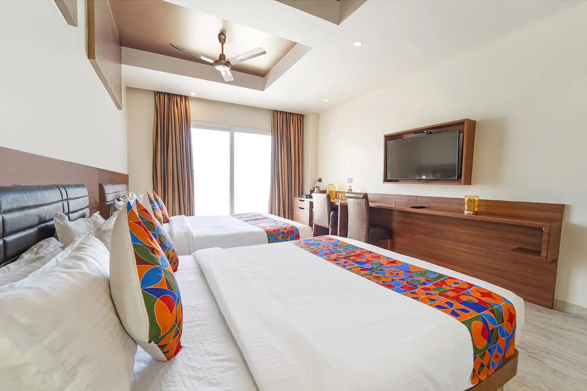 Bed in Oriva Nestlay Rooms Ramnad