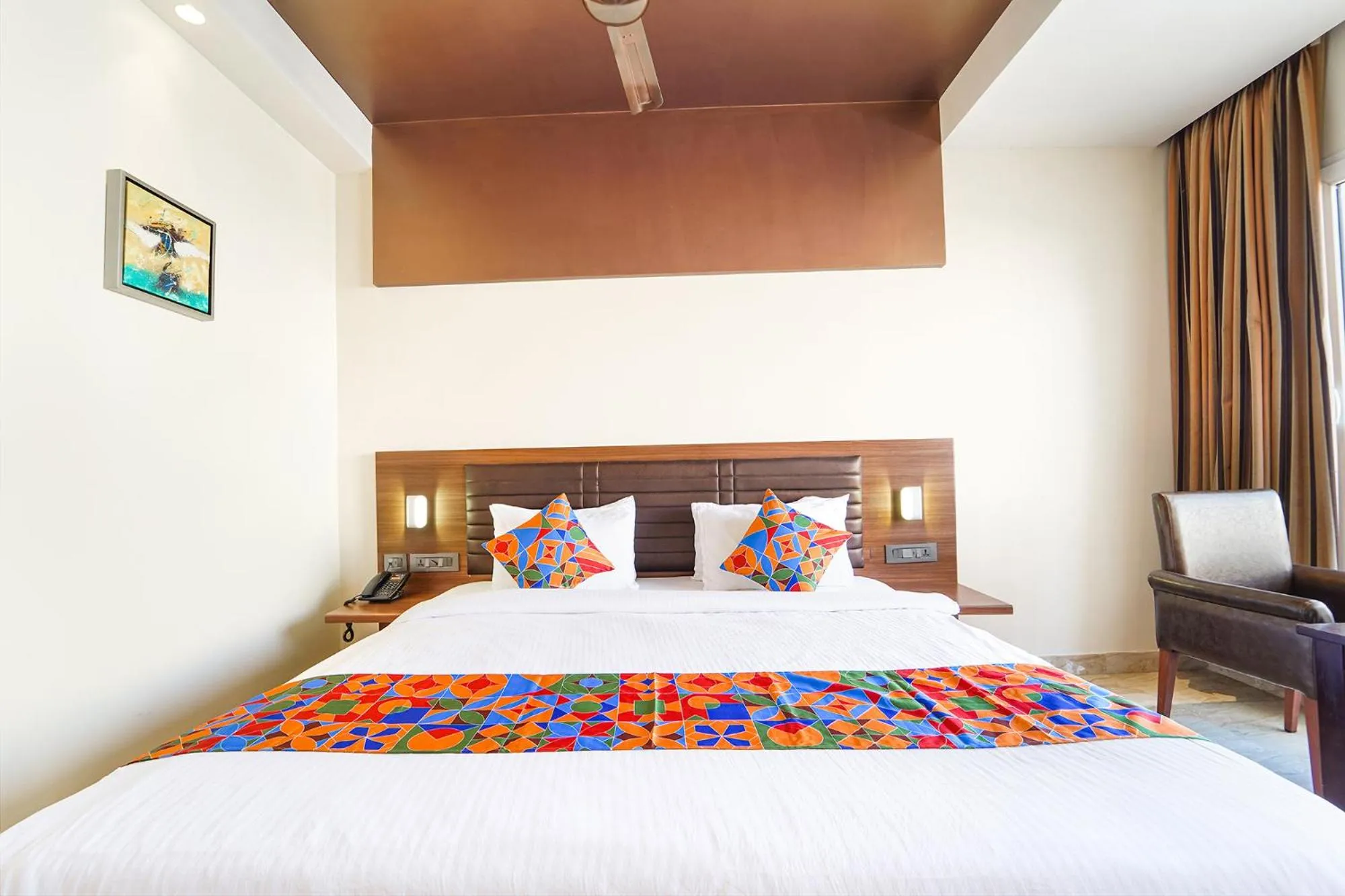 Bed in Oriva Nestlay Rooms Ramnad