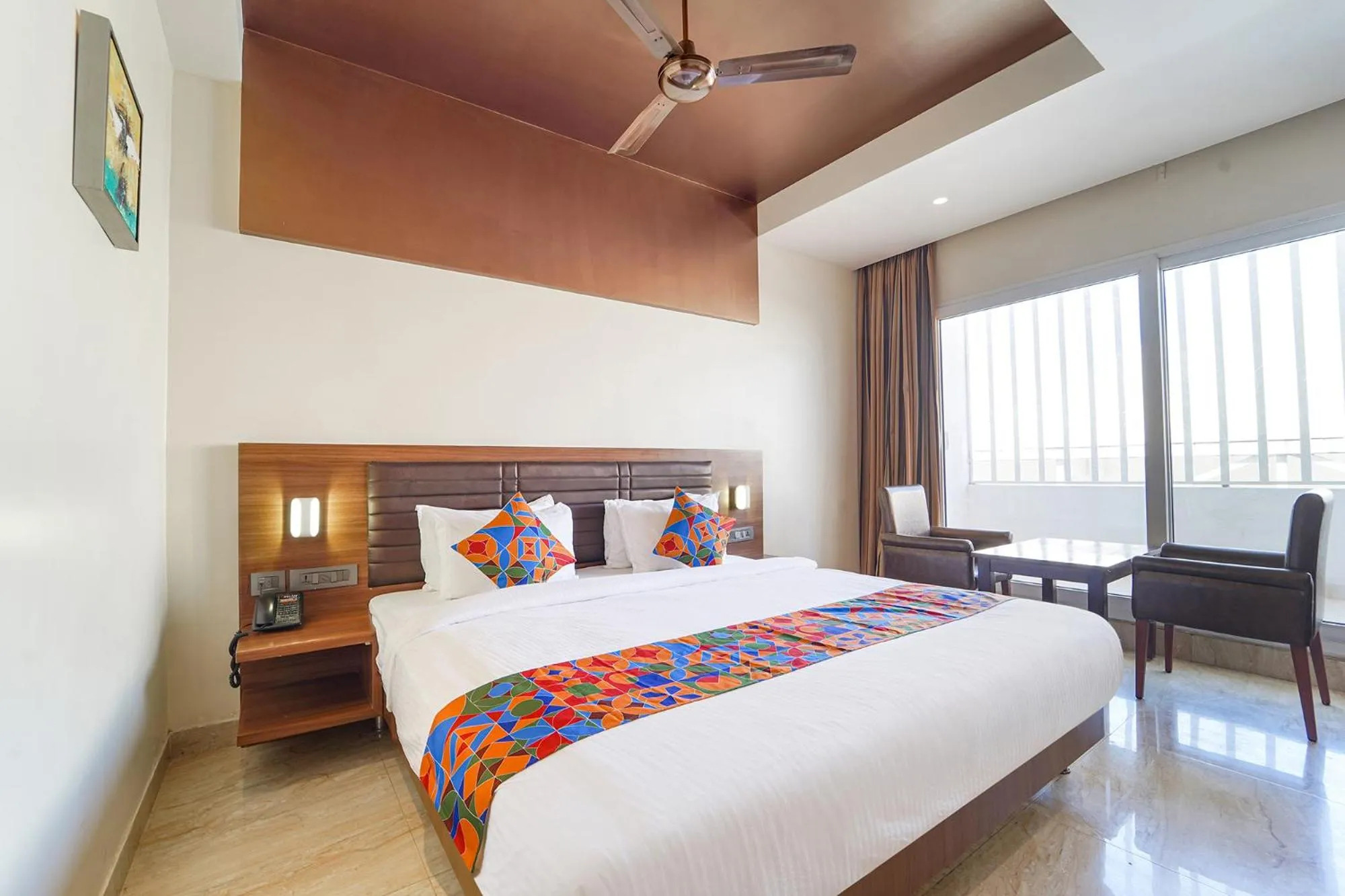 Bed in Oriva Nestlay Rooms Ramnad