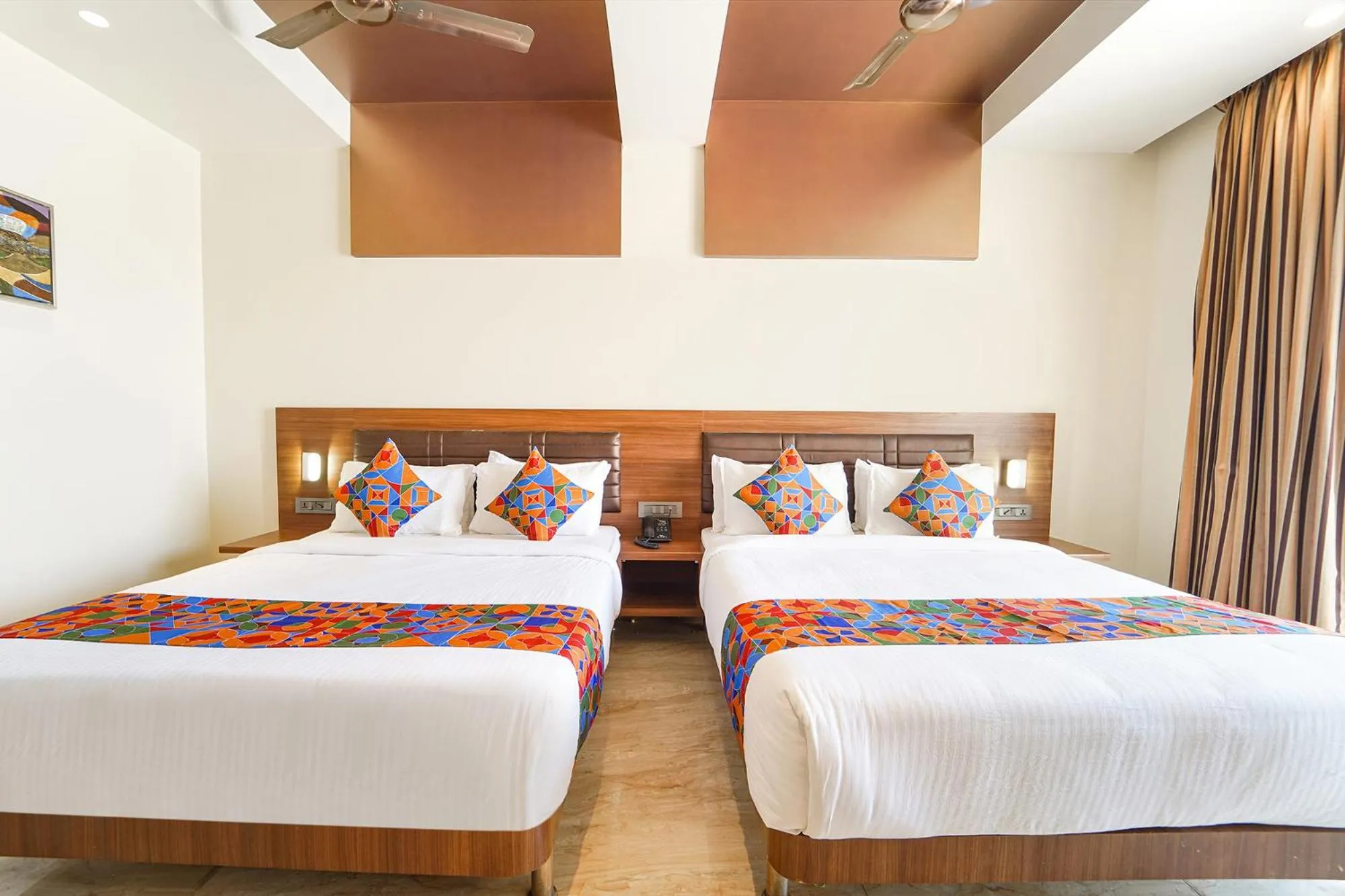 Bed in Oriva Nestlay Rooms Ramnad