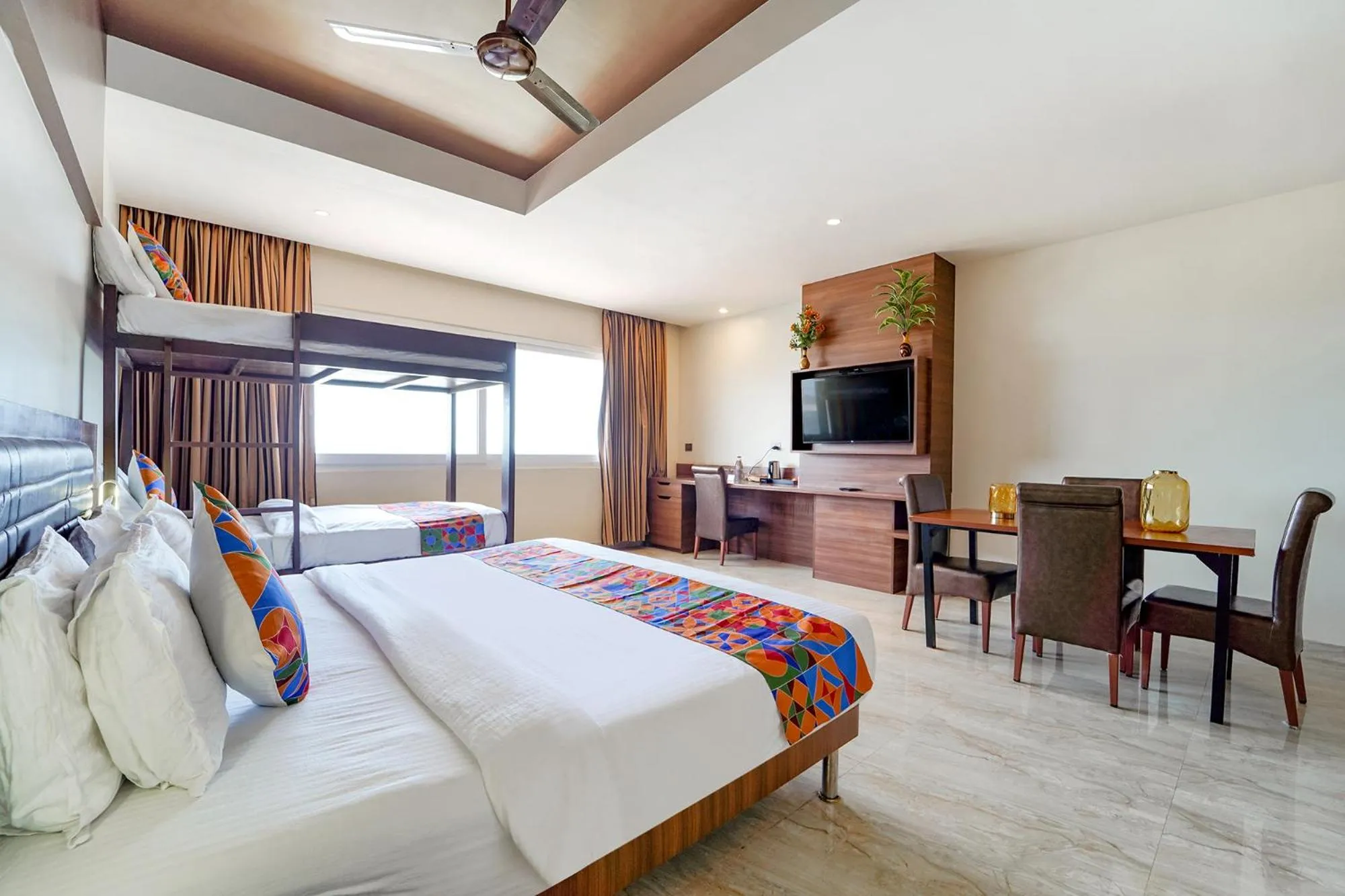 Bed in Oriva Nestlay Rooms Ramnad