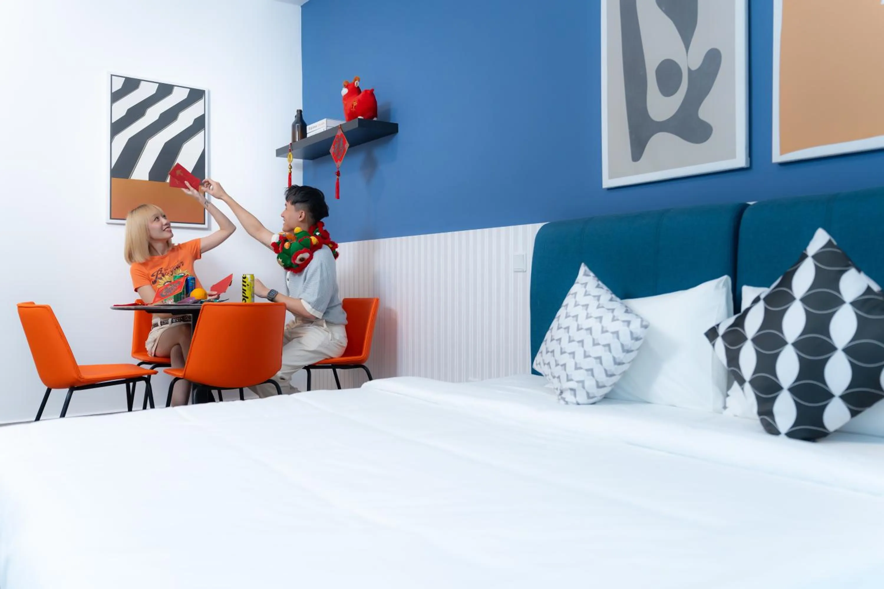 Bed in Mossaz Leisure Suites Kuala Lumpur