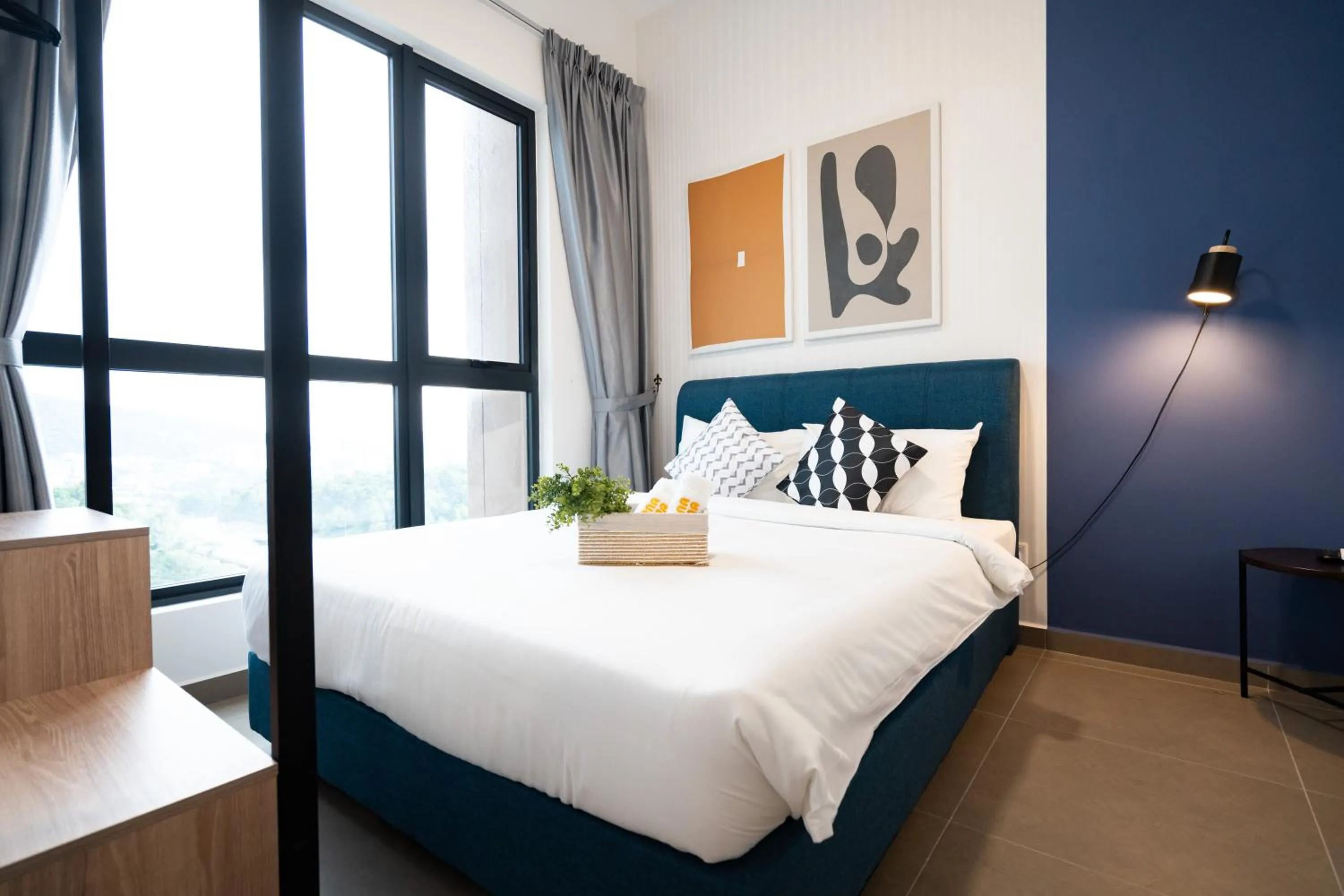 Bed in Mossaz Leisure Suites Kuala Lumpur