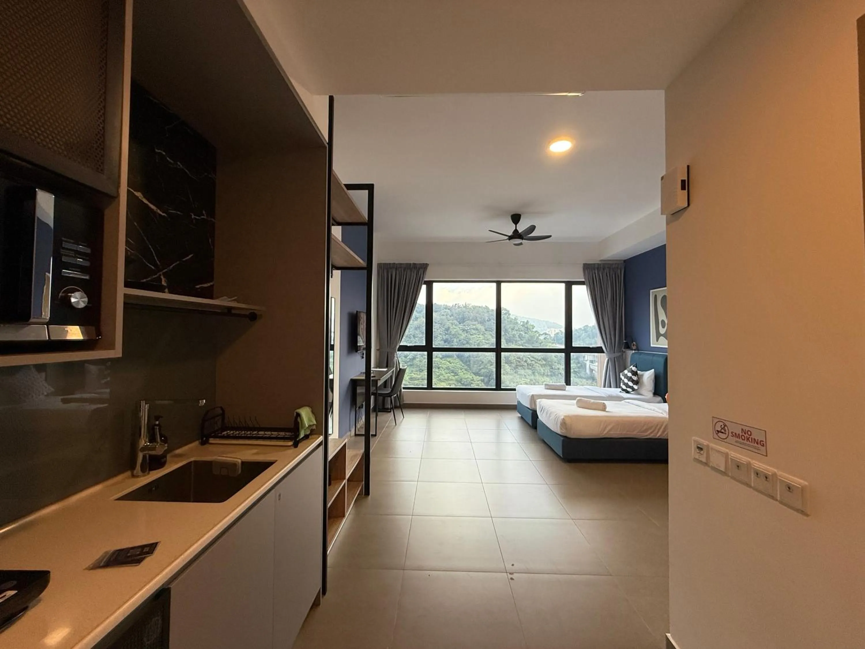 Bed in Mossaz Leisure Suites Kuala Lumpur