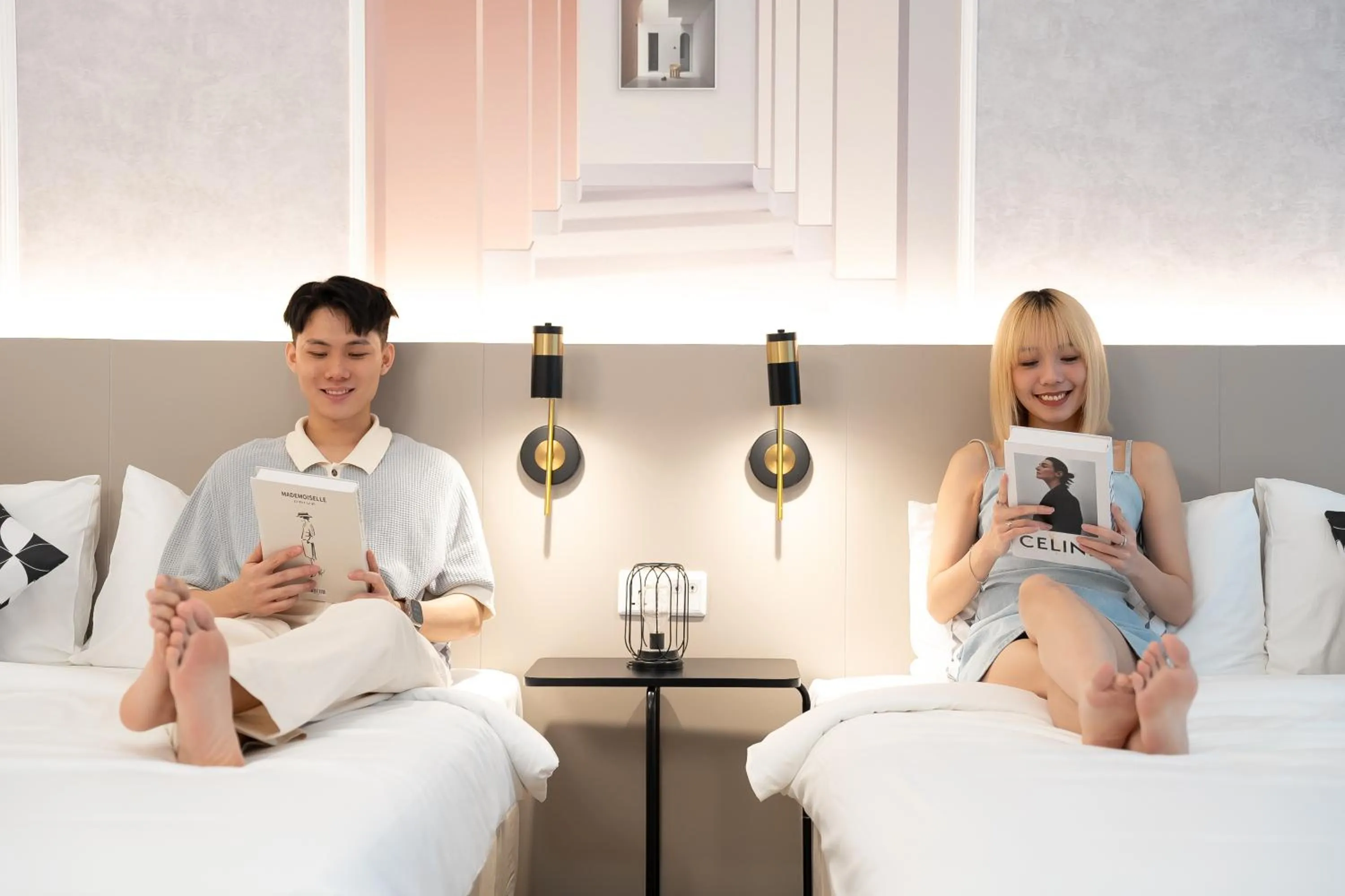 Bed in Mossaz Leisure Suites Kuala Lumpur