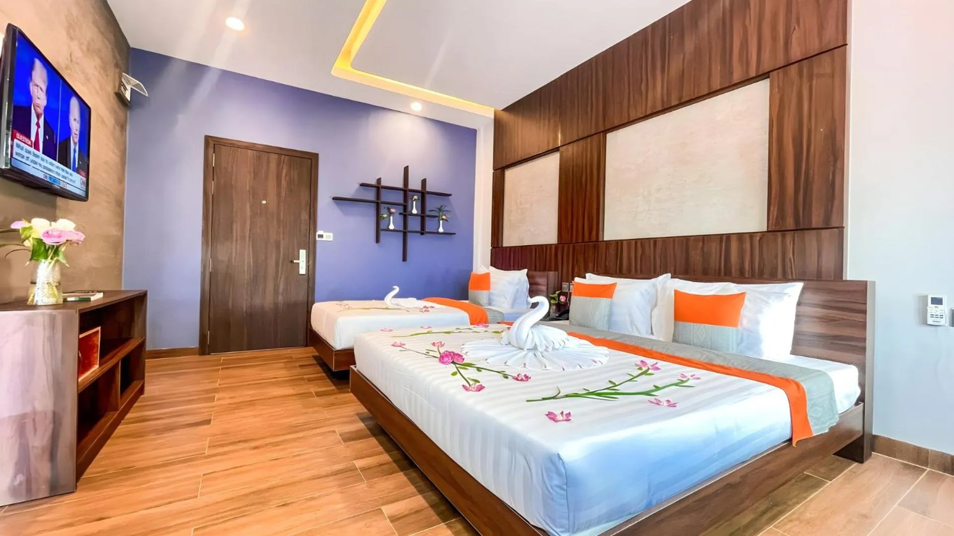 Photo of the whole room, Bed in The Luxury