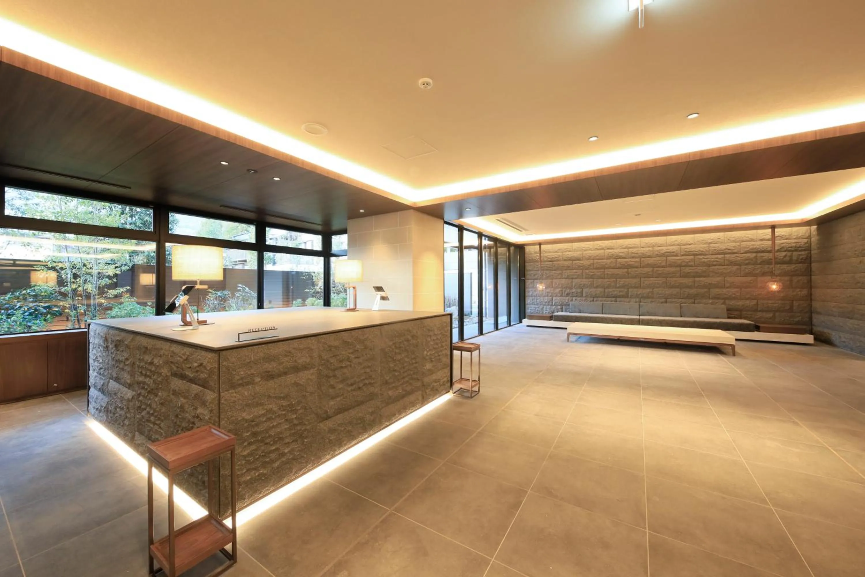 Lobby or reception, Bed in Blisstia Hakone Sengokuhara Adult only