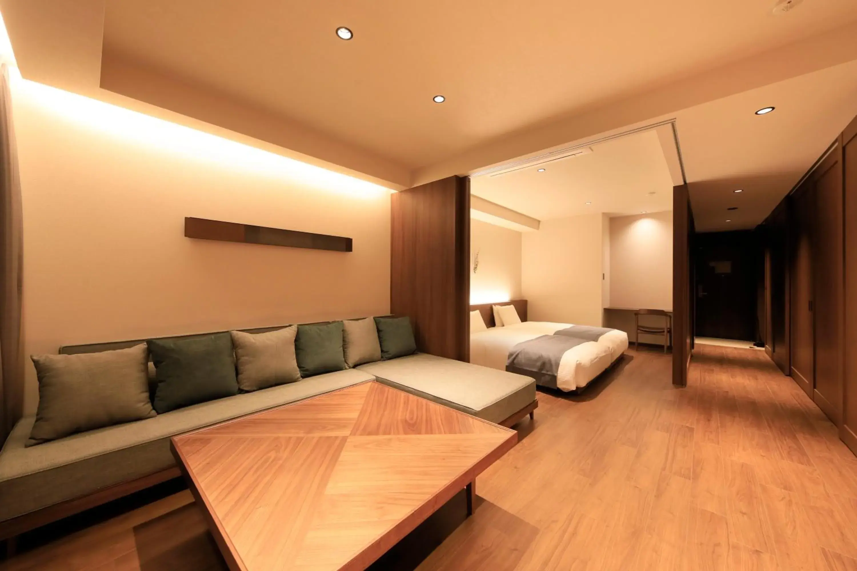 Living room, Bed in Blisstia Hakone Sengokuhara Adult only Living room, Bed in Blisstia Hakone Sengokuhara Adult only