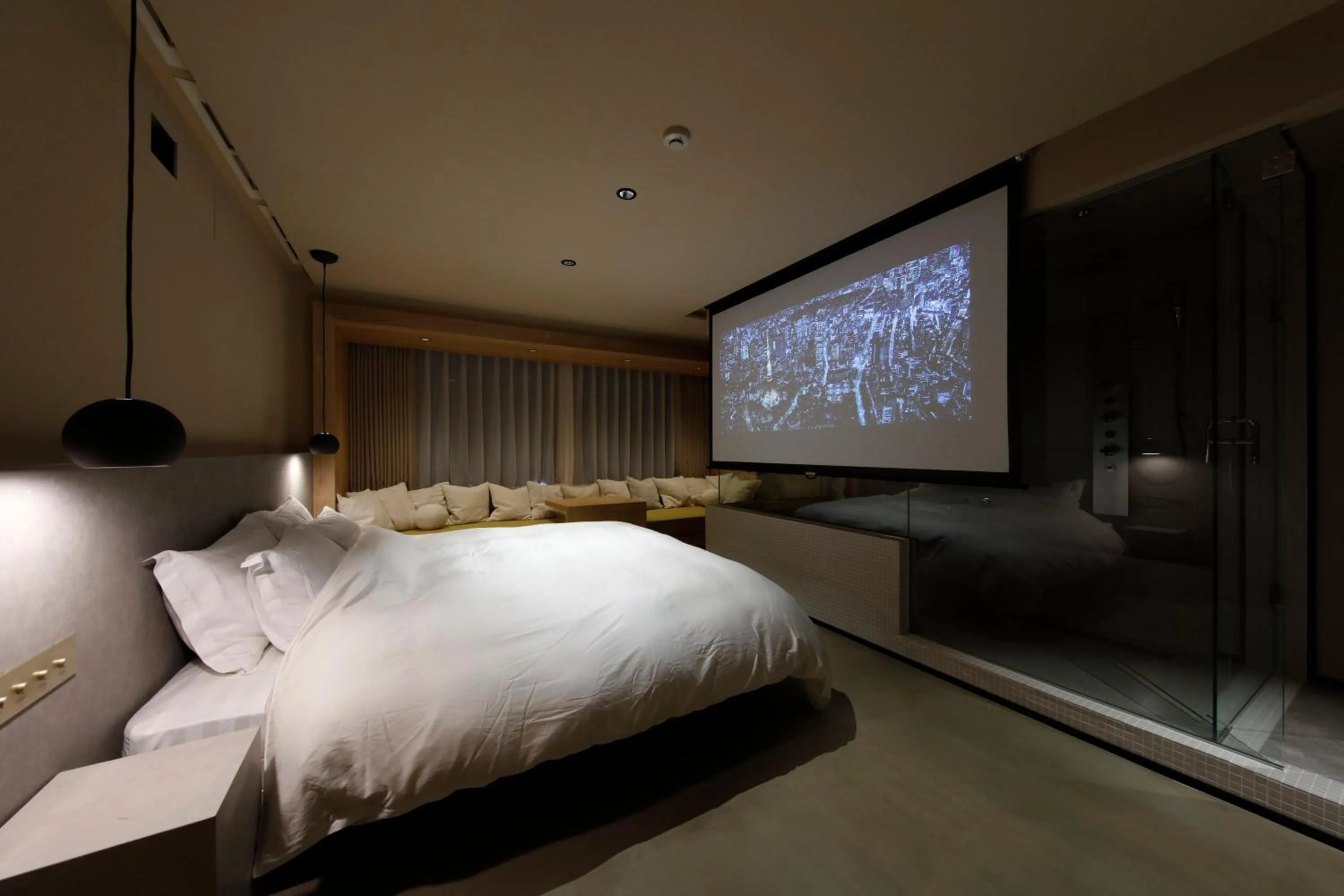 Bed in HotelCO Kuramae ホテル コ 蔵前