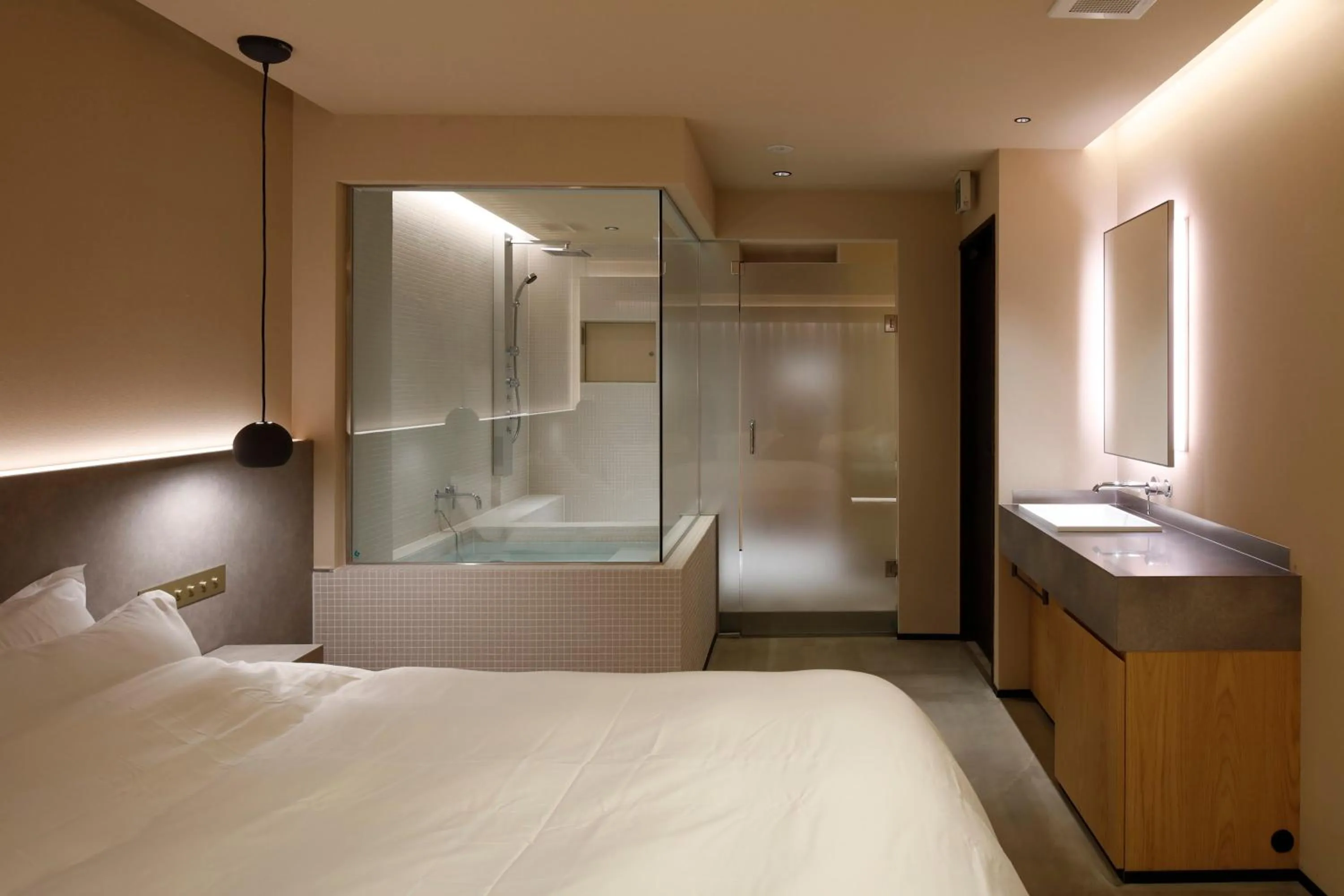 Bed in HotelCO Kuramae ホテル コ 蔵前