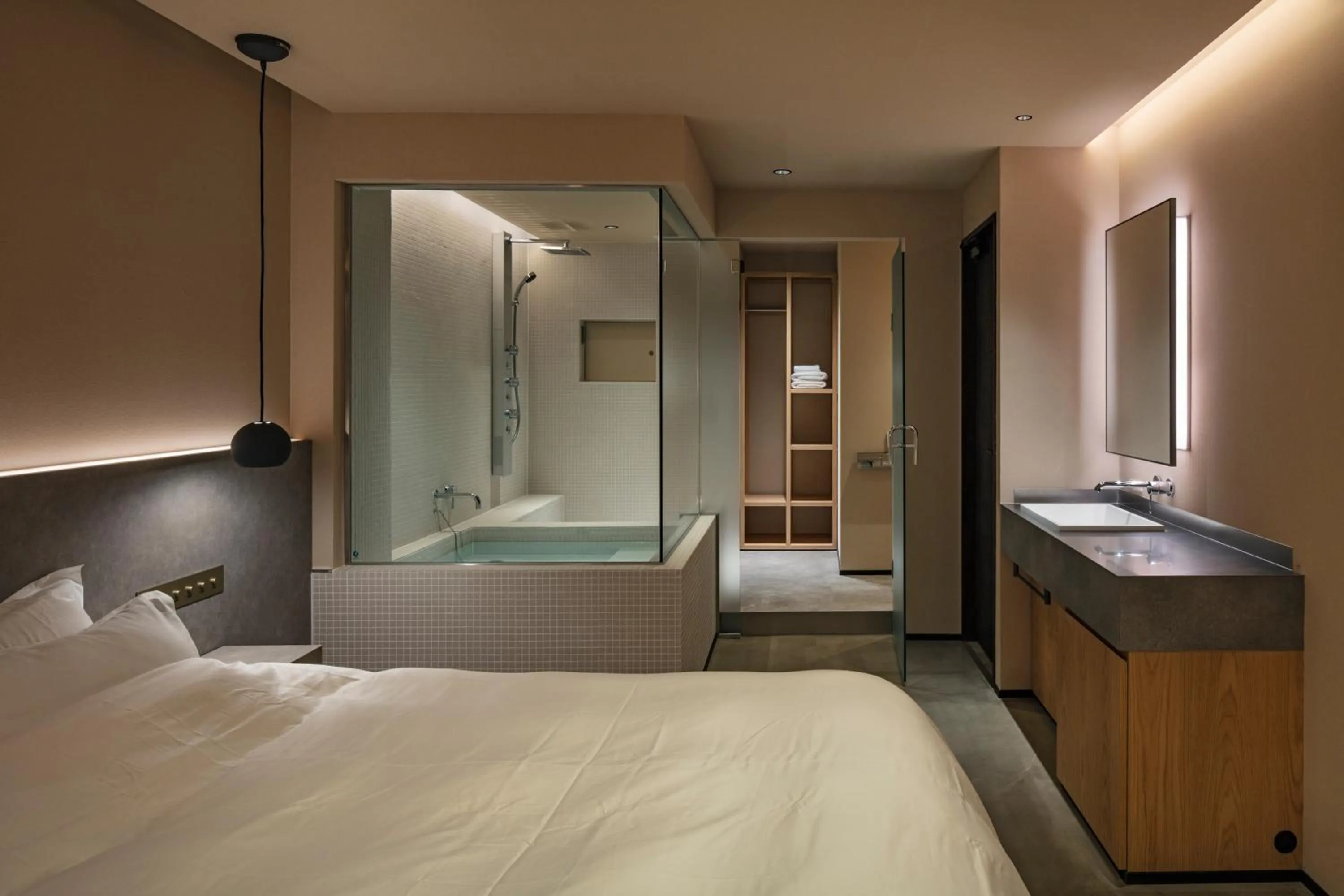 Bed in HotelCO Kuramae ホテル コ 蔵前