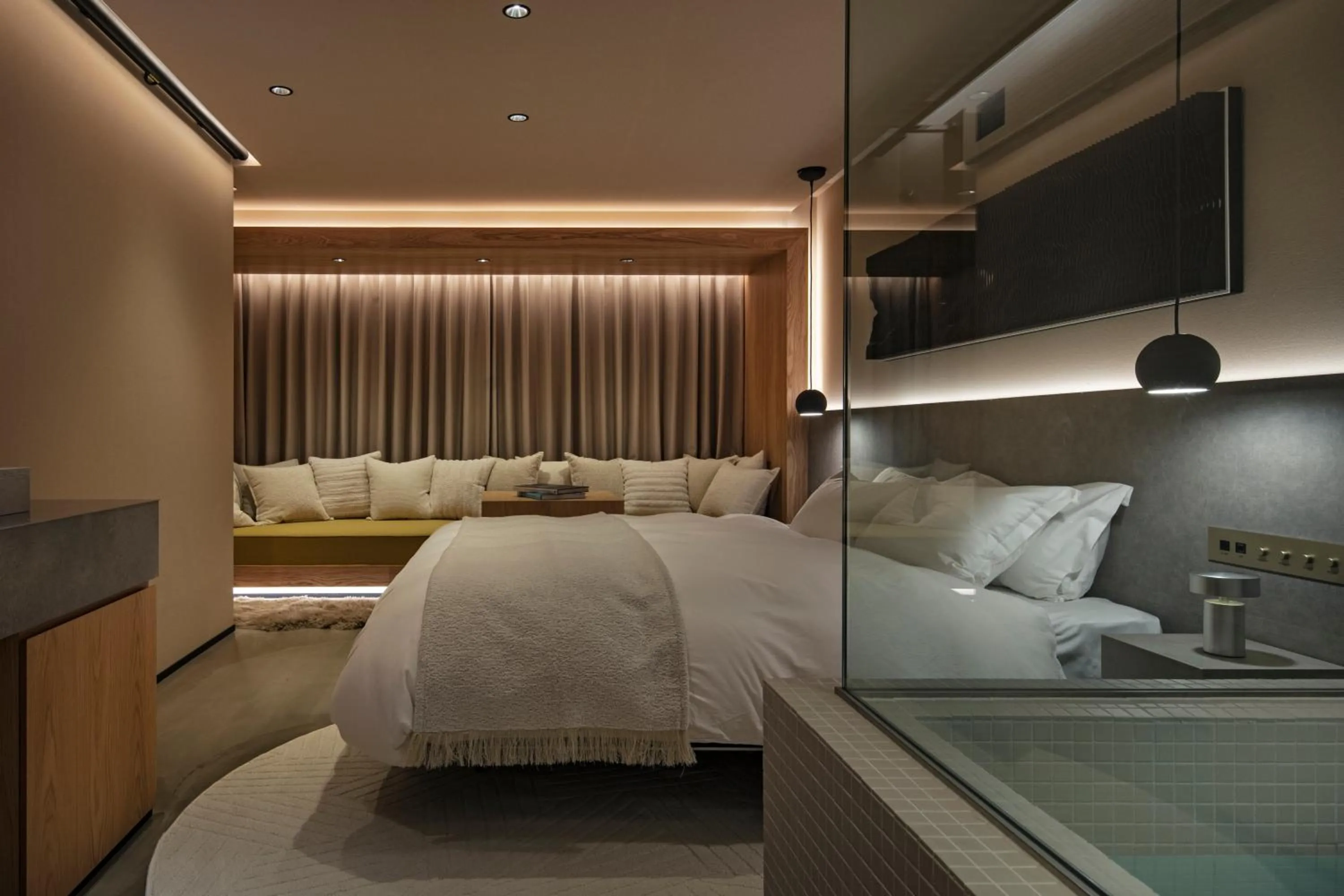 Bed in HotelCO Kuramae ホテル コ 蔵前