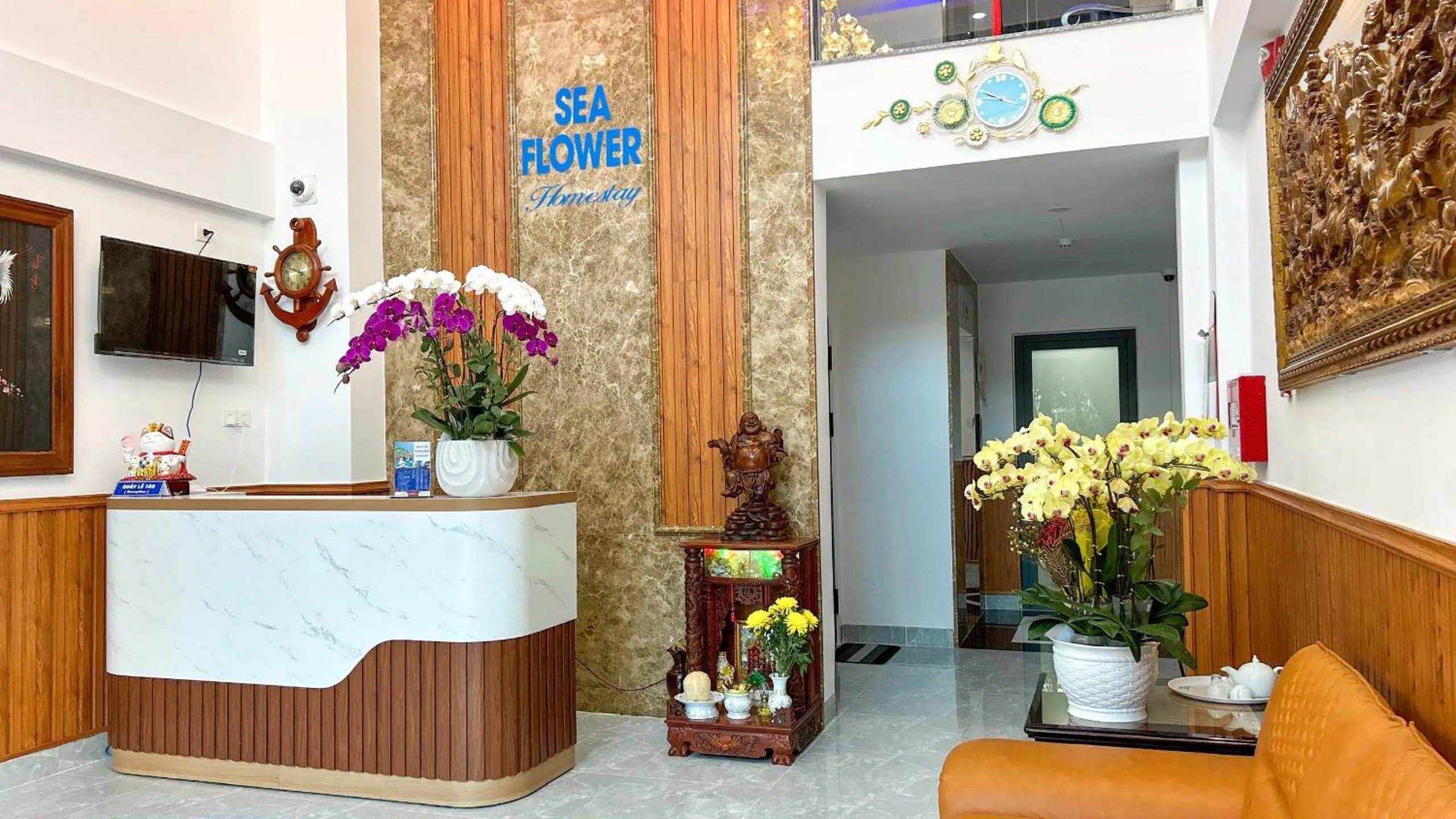Lobby or reception in Sea Flower Homestay