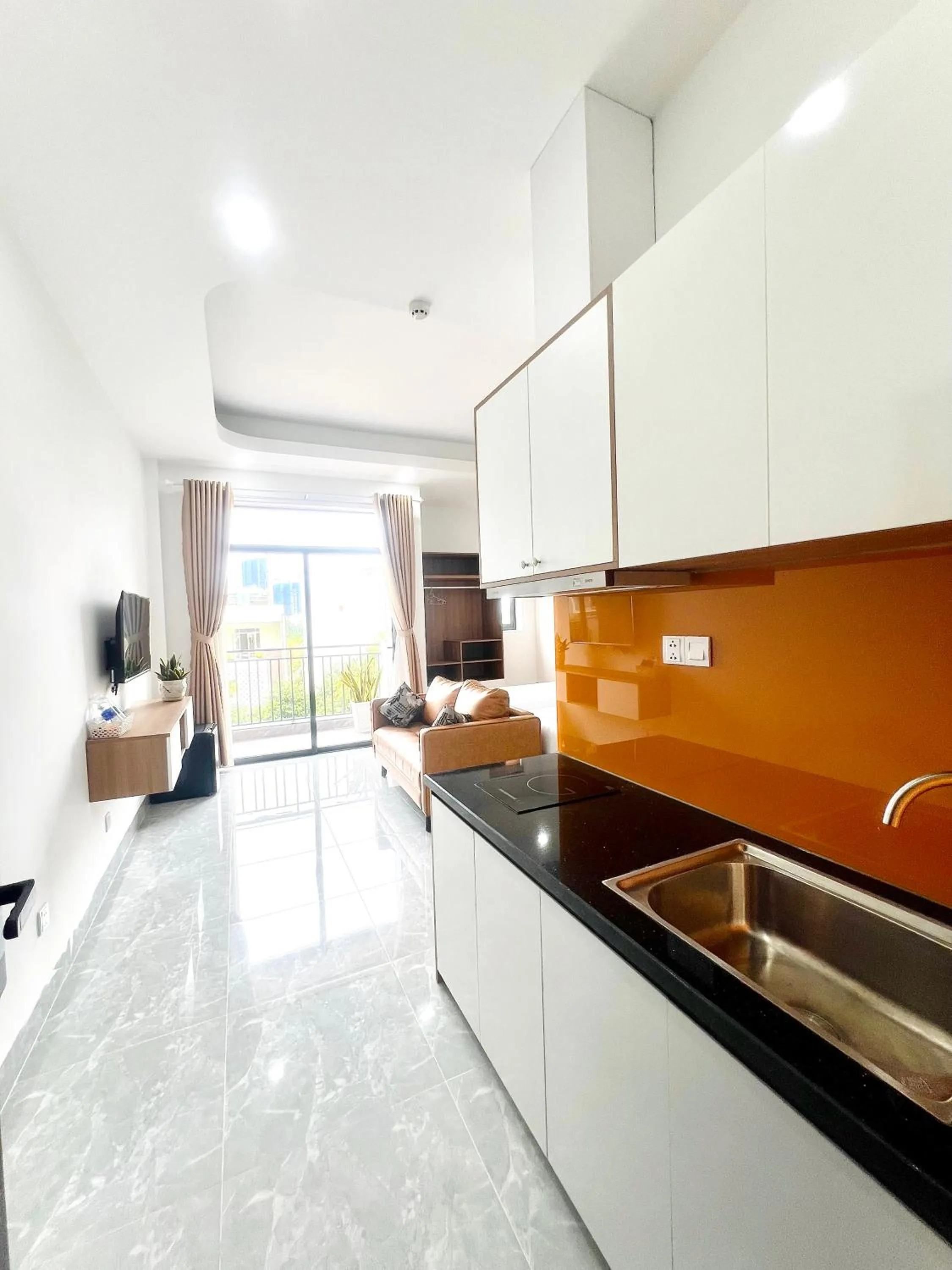 Kitchen or kitchenette in Sea Flower Homestay