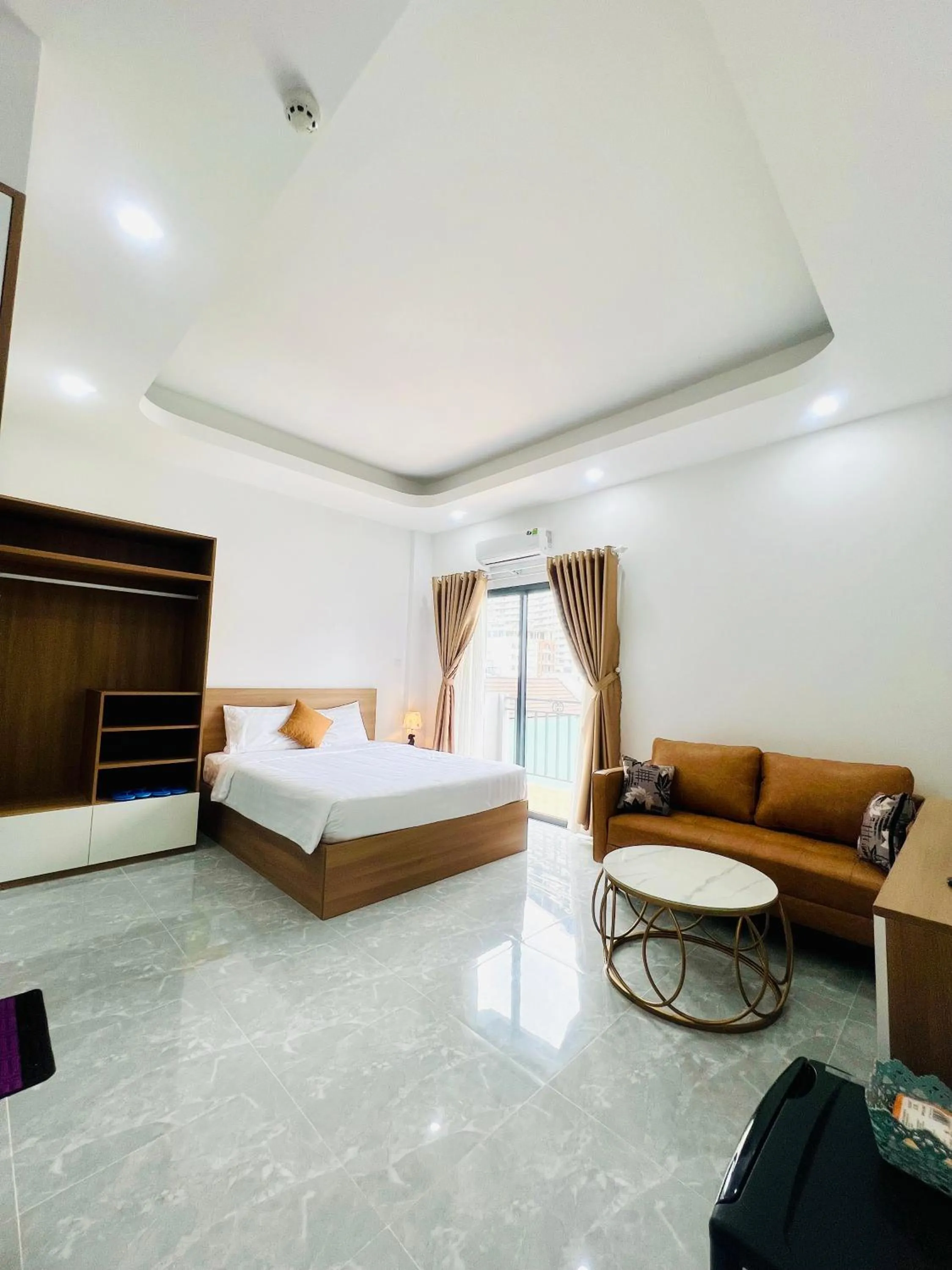 Bed in Sea Flower Homestay