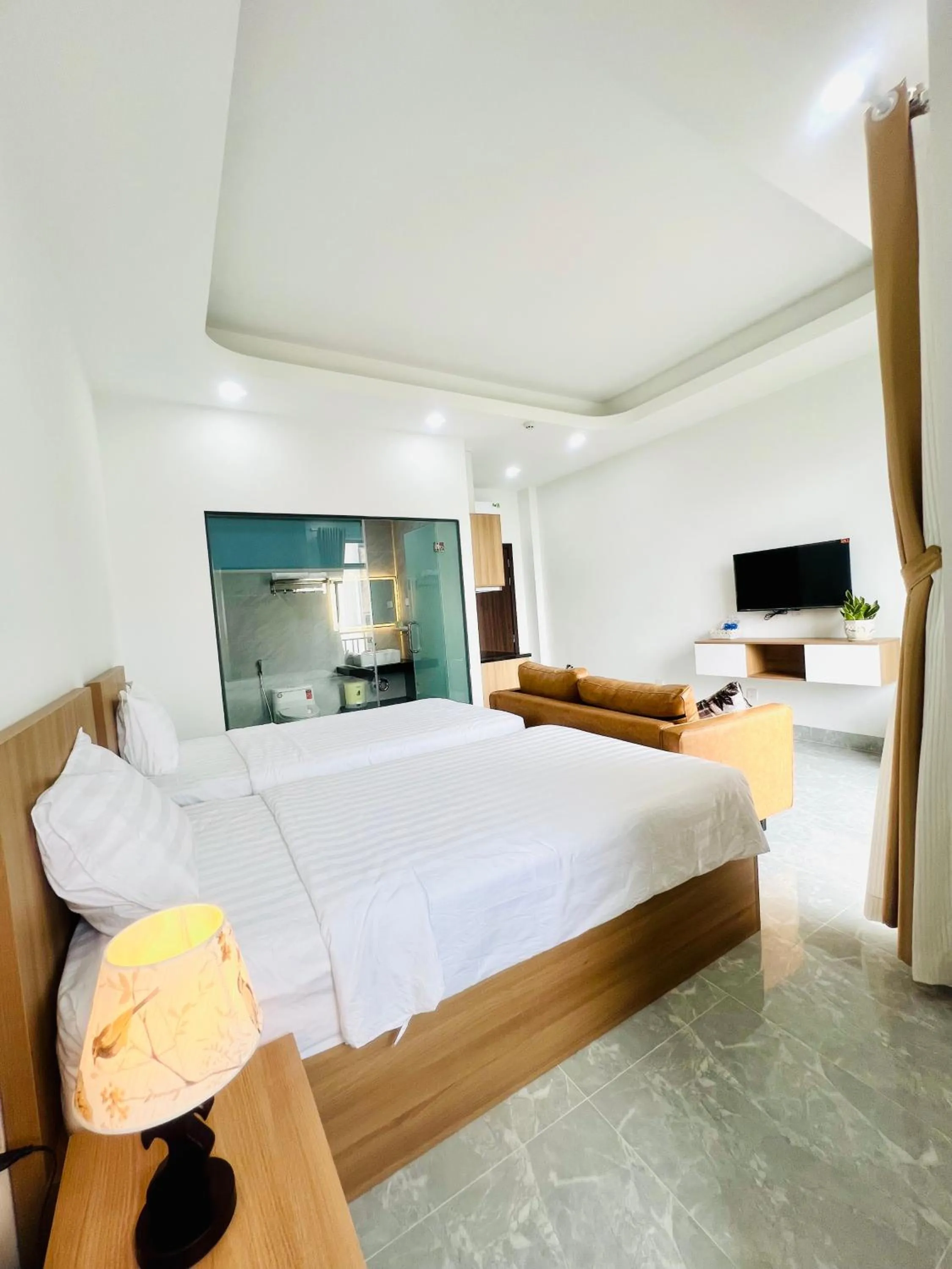 Bed in Sea Flower Homestay