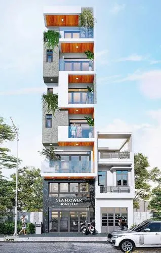 Property building in Sea Flower Homestay