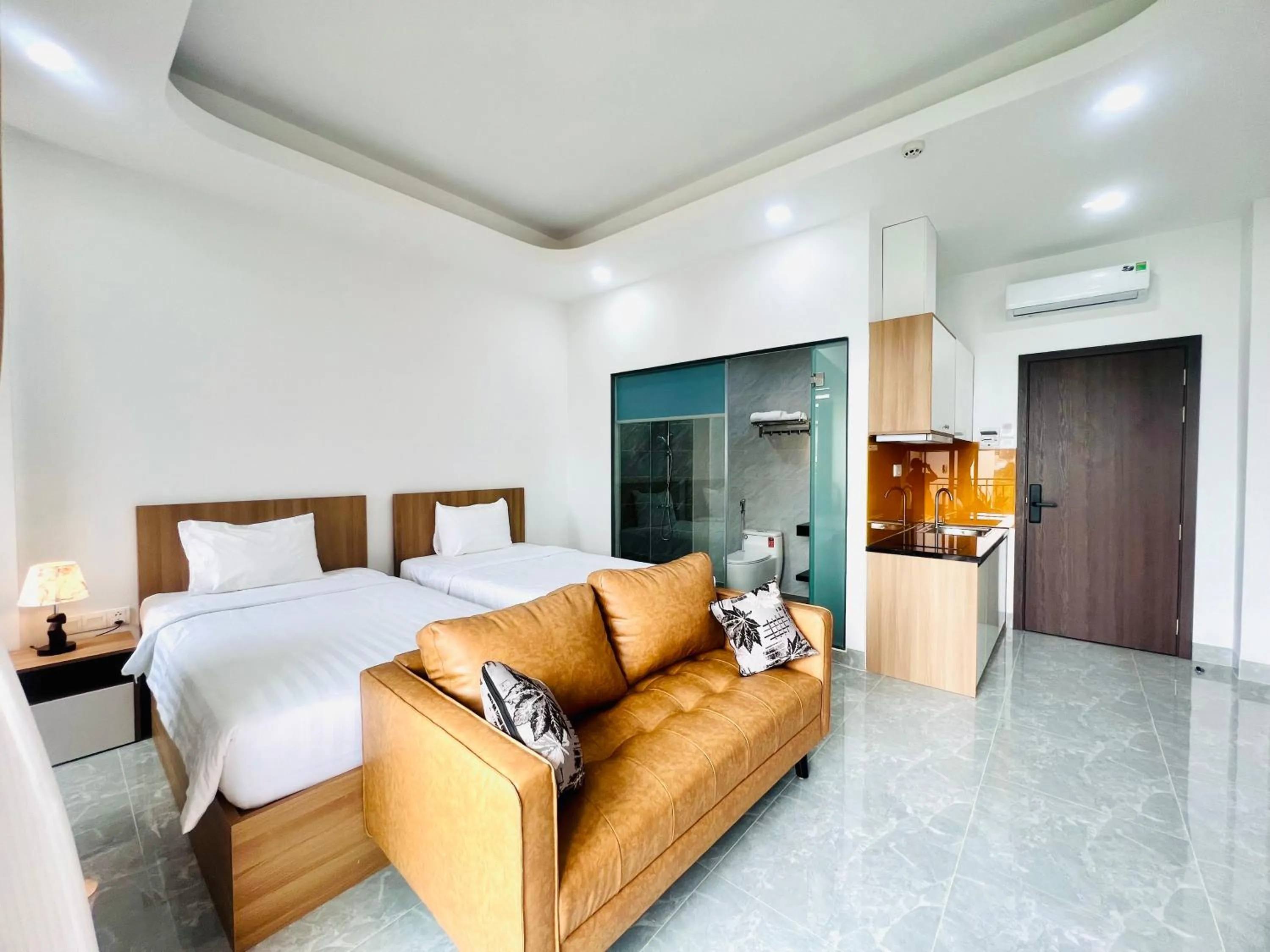Bed in Sea Flower Homestay