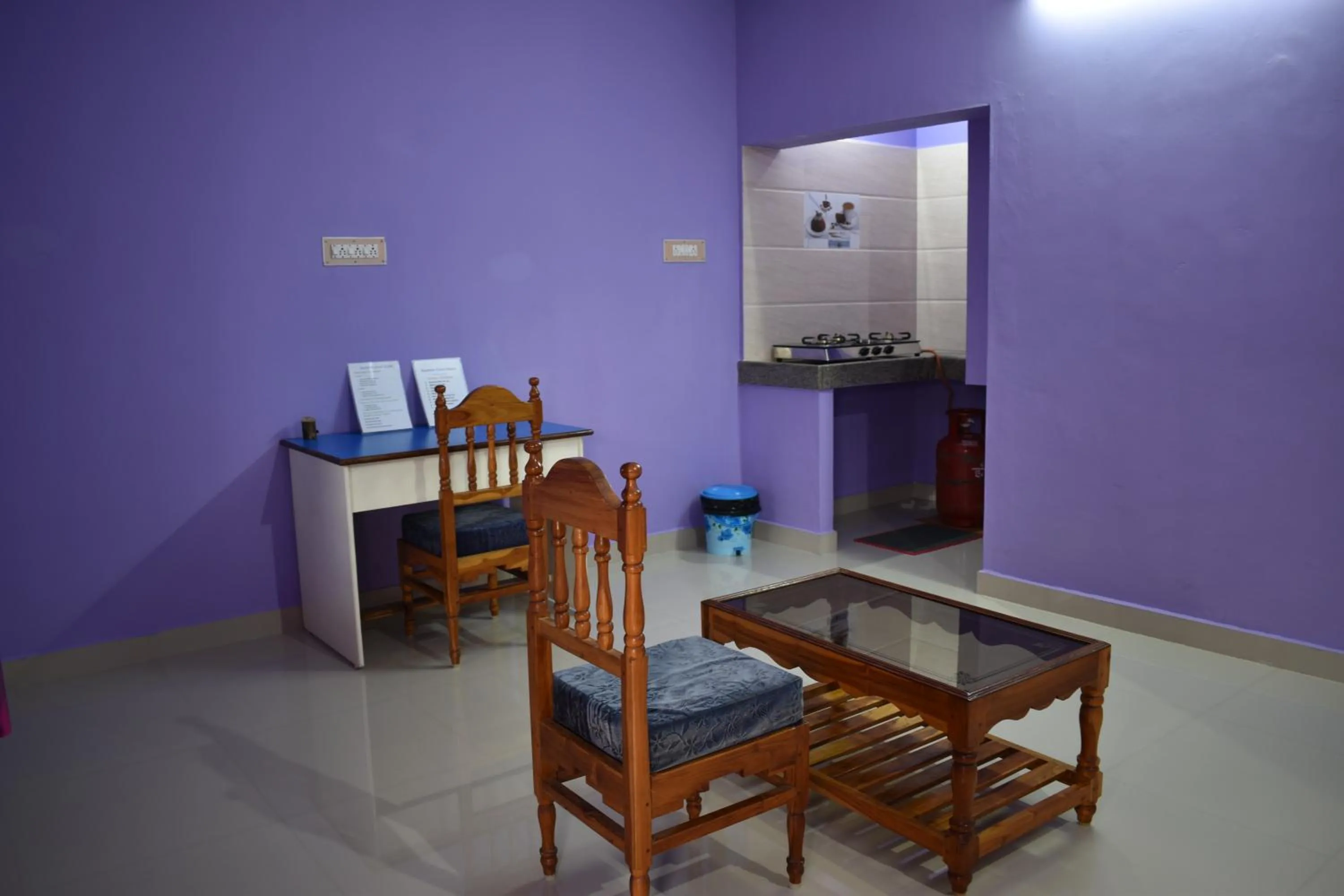 Living room in Rainbow Guest House