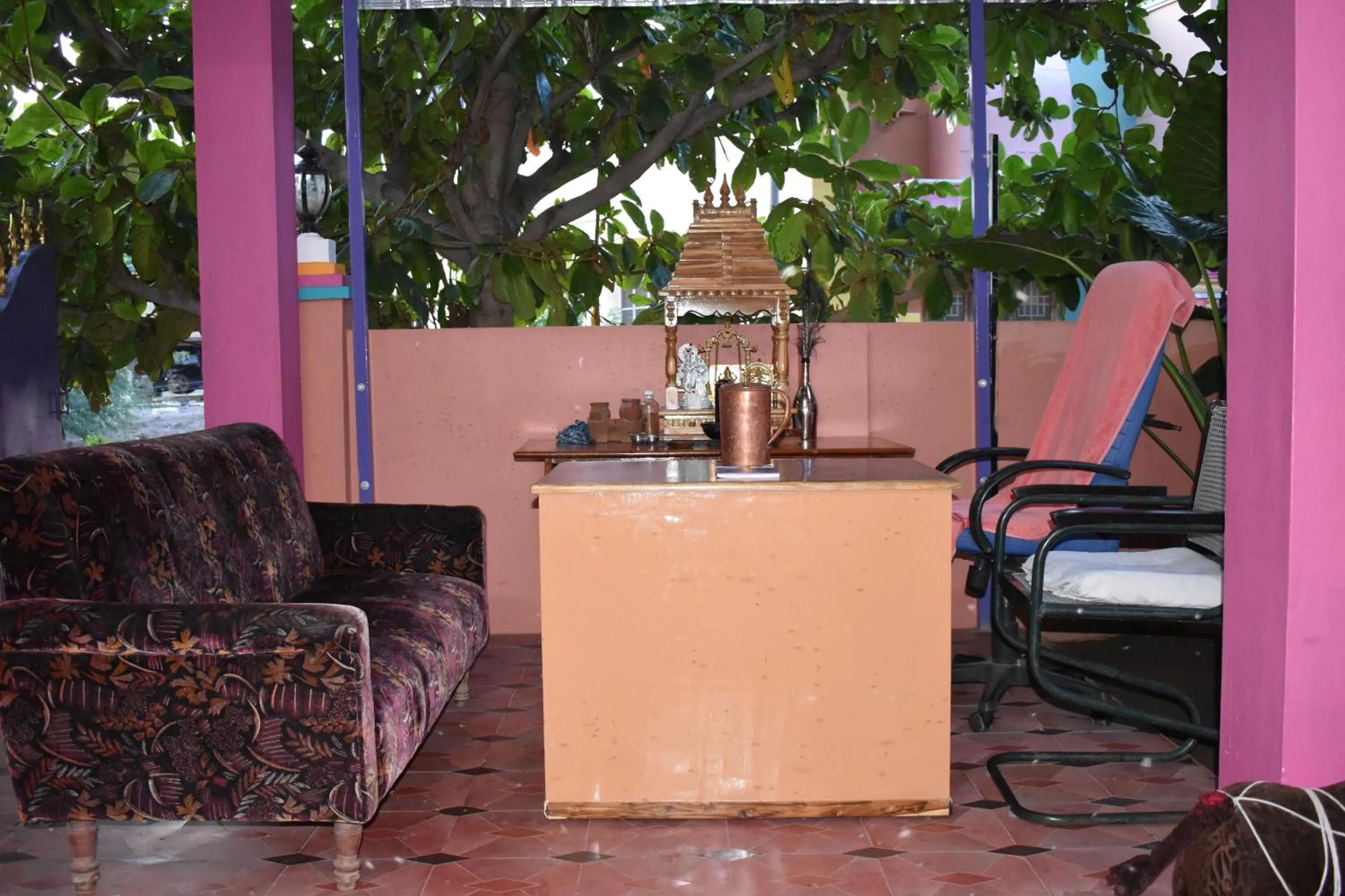 Seating area in Rainbow Guest House