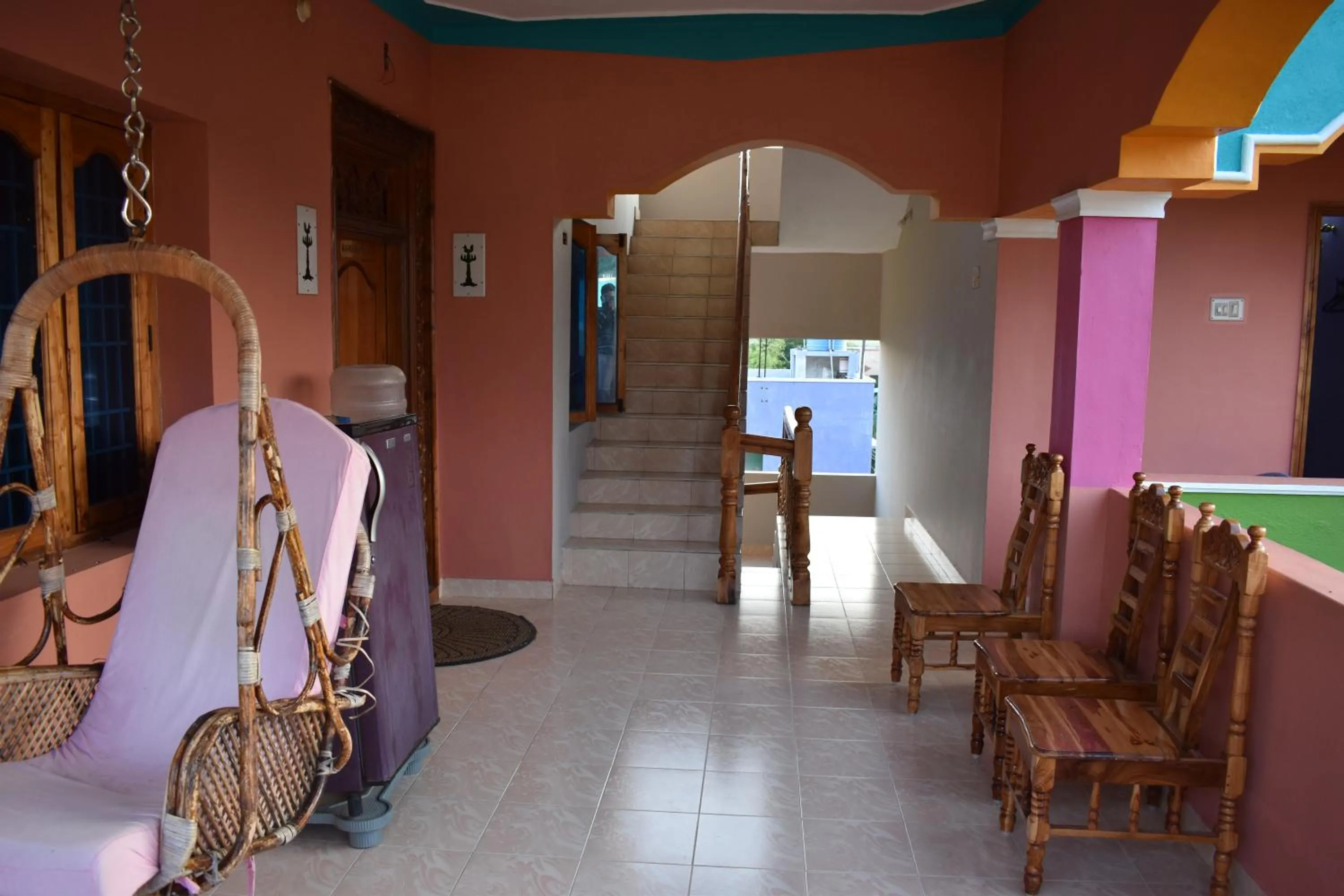 Seating area in Rainbow Guest House