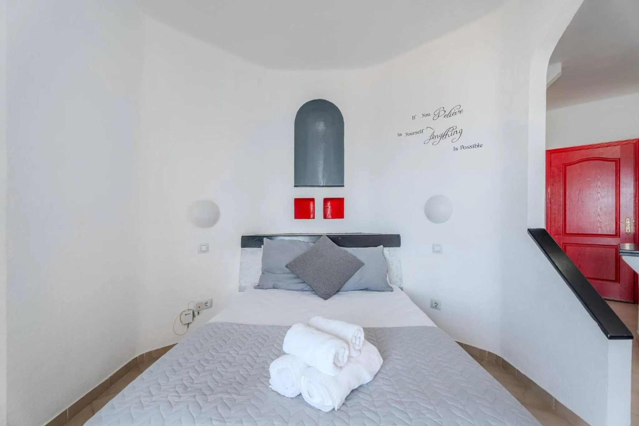 Bedroom, Bed in 418 Panoramic View - studio located in Playa Paraso
