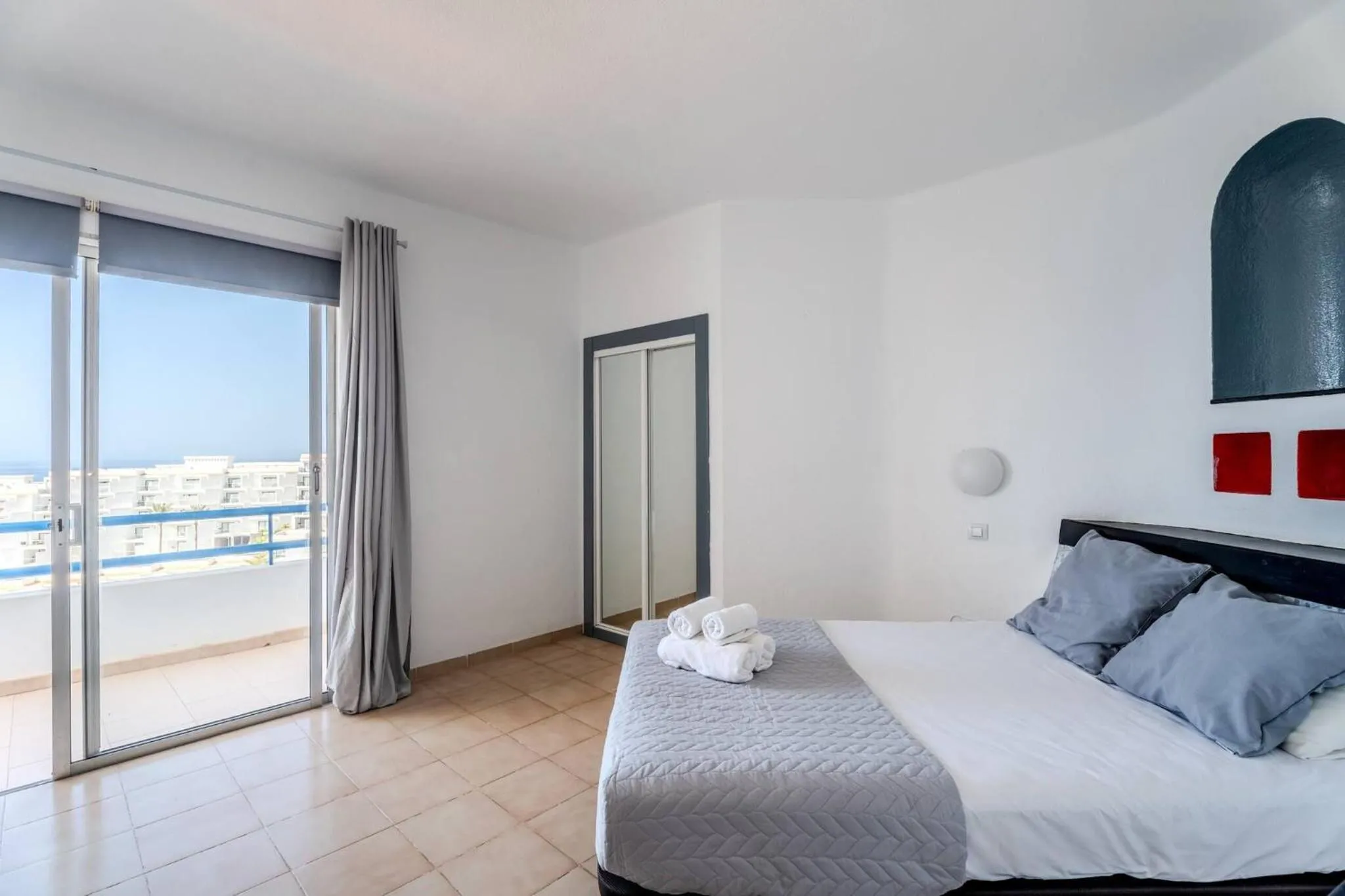 Bedroom, Bed in 418 Panoramic View - studio located in Playa Paraso