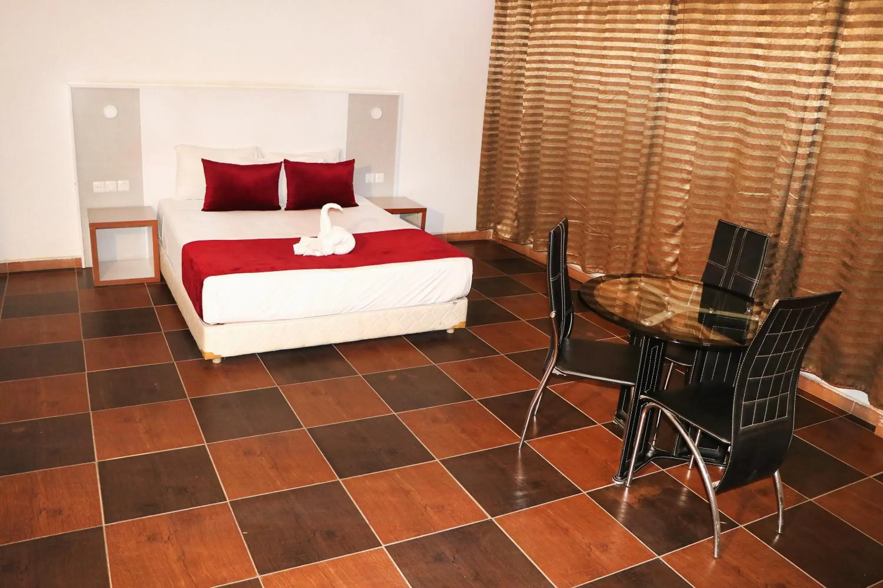 Bed in Hôtel Saphir Bed in Hôtel Saphir