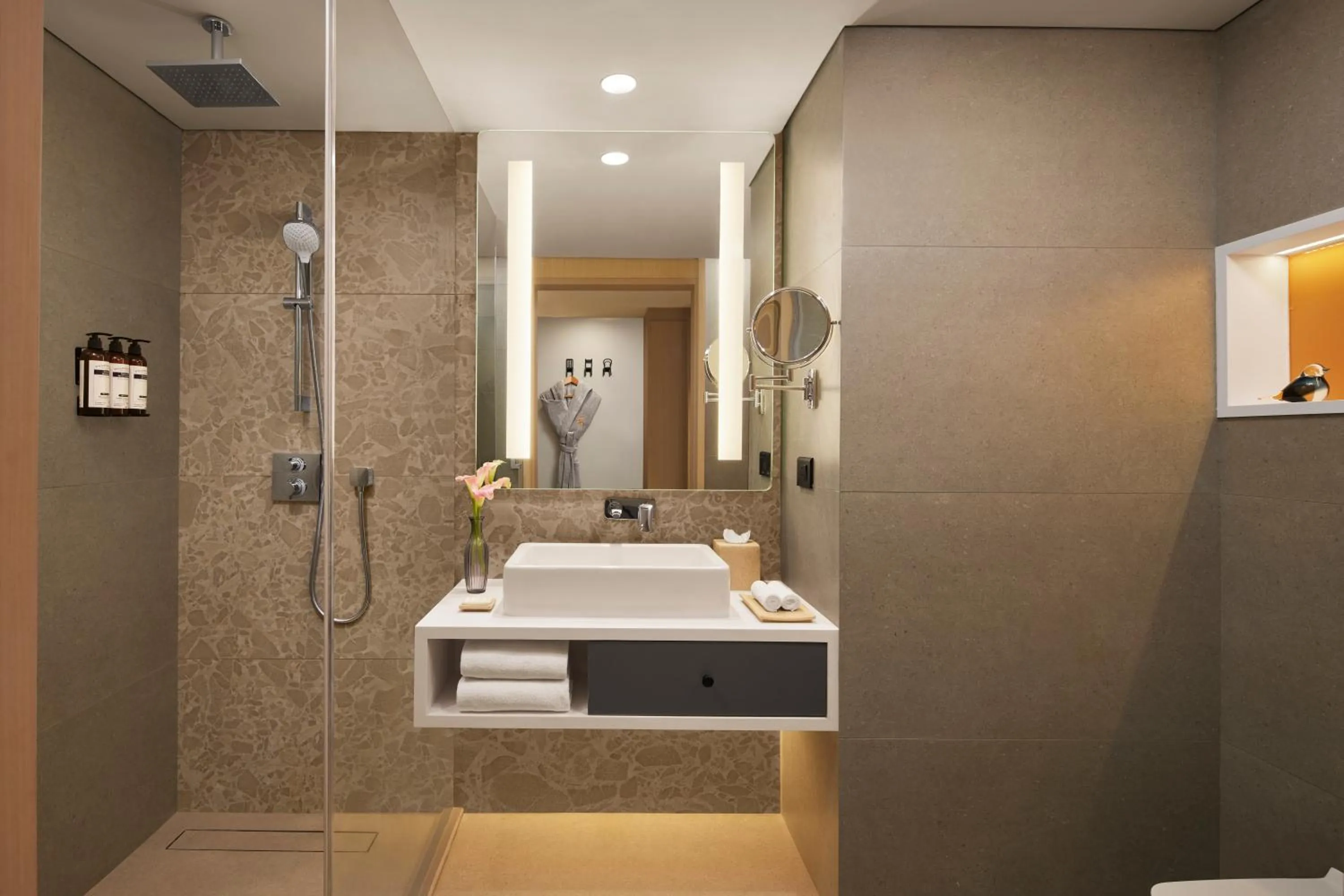 Shower in Hyatt Centric Hebbal Bengaluru