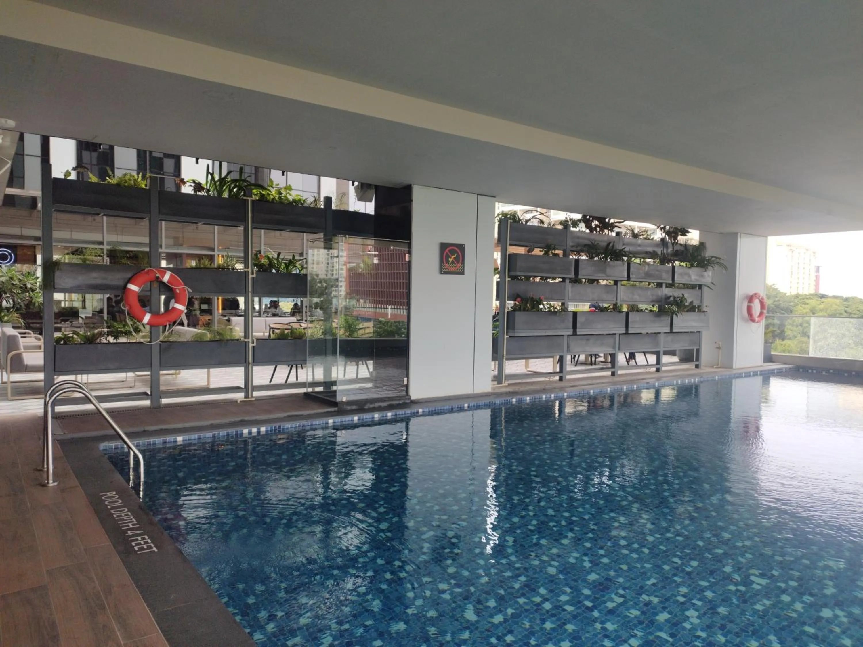 Swimming pool in Hyatt Centric Hebbal Bengaluru