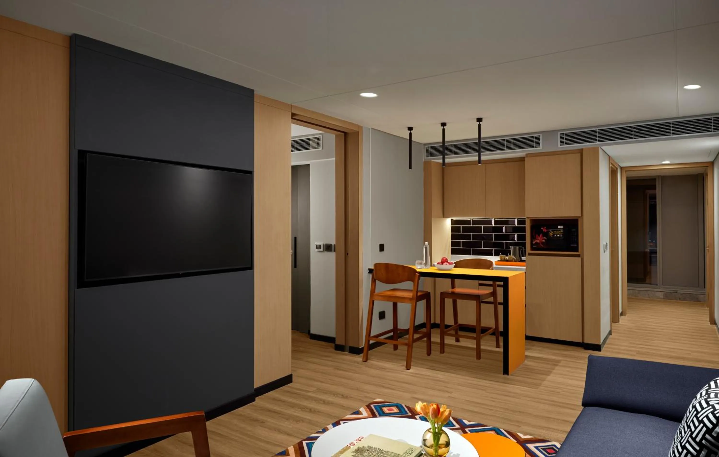 Communal lounge/ TV room in Hyatt Centric Hebbal Bengaluru