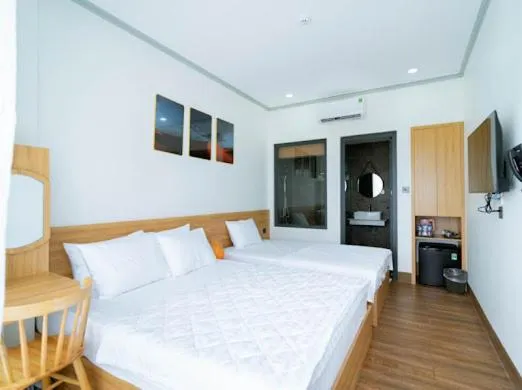 Bed in OSAKA BOUTIQUE PHAN THIET HOTEL