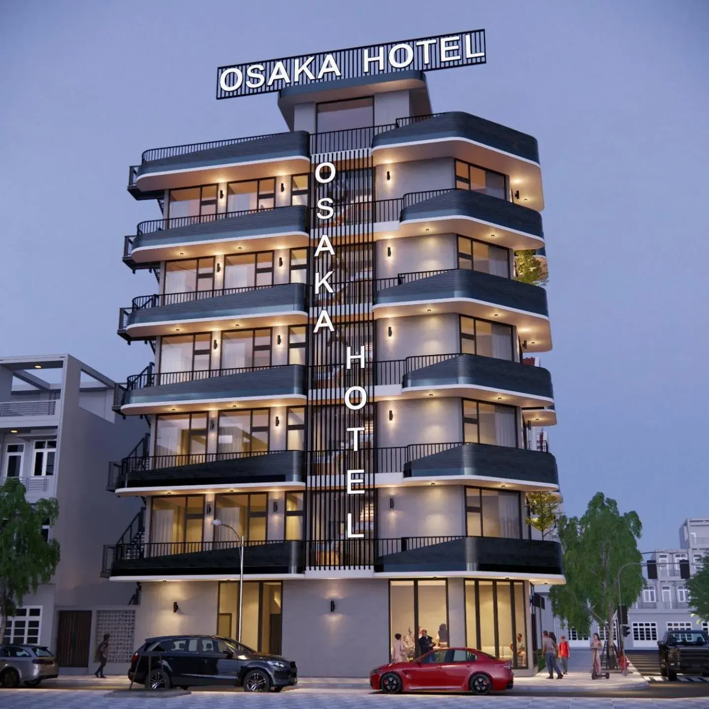 Property building in OSAKA BOUTIQUE PHAN THIET HOTEL Property building in OSAKA BOUTIQUE PHAN THIET HOTEL