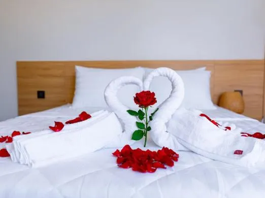 Bed in OSAKA BOUTIQUE PHAN THIET HOTEL