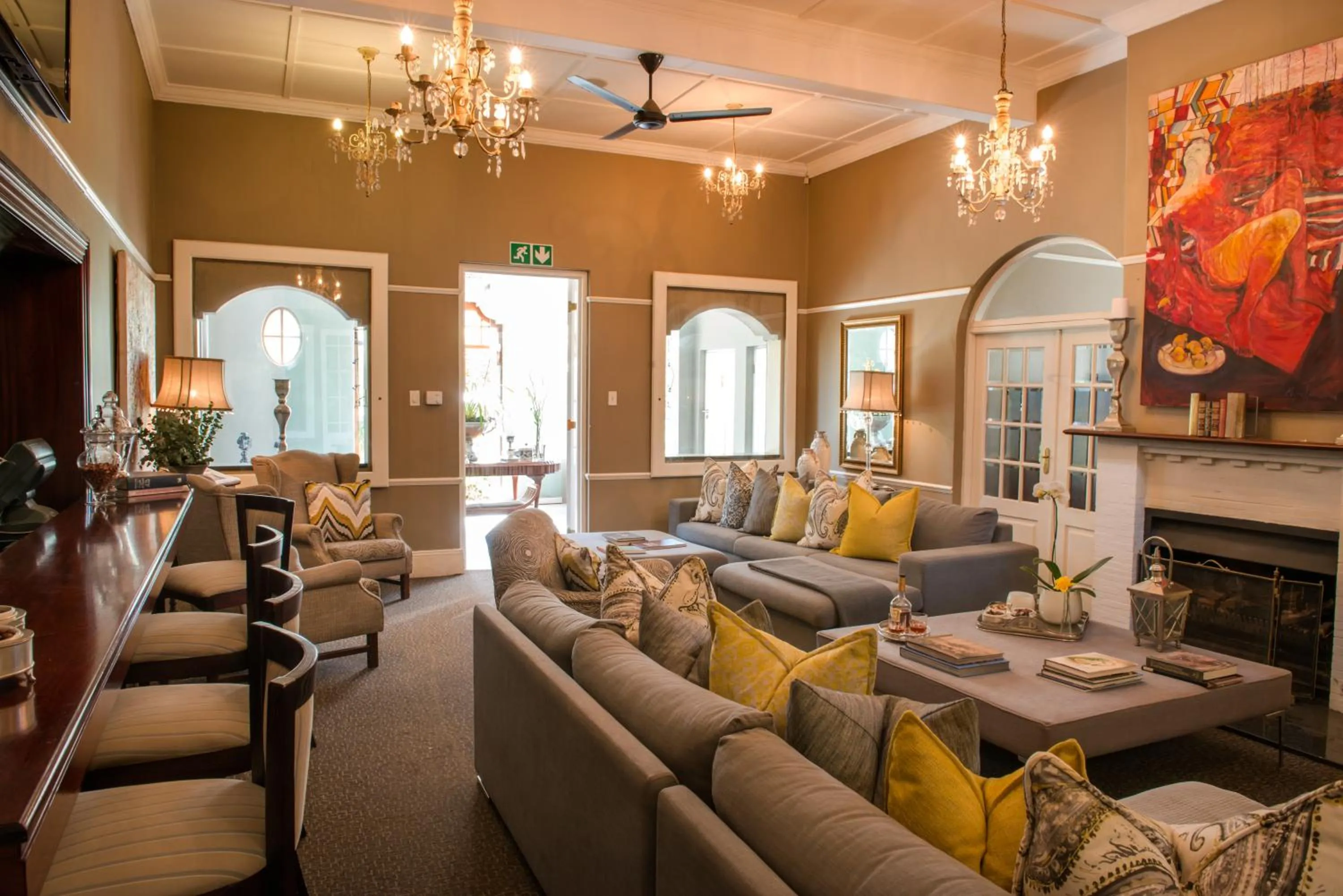 Living room in River Meadow Manor