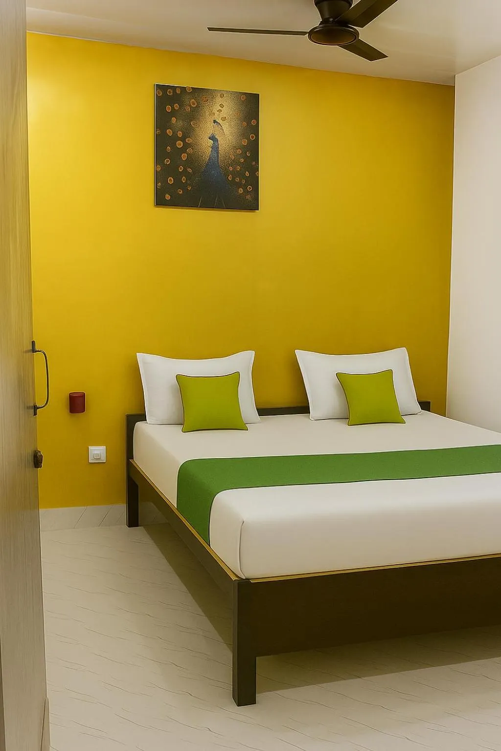 Bed in Taj City Hotel