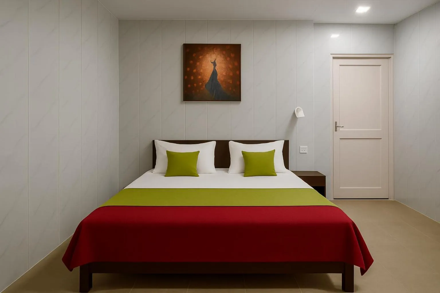 Bed in Taj City Hotel