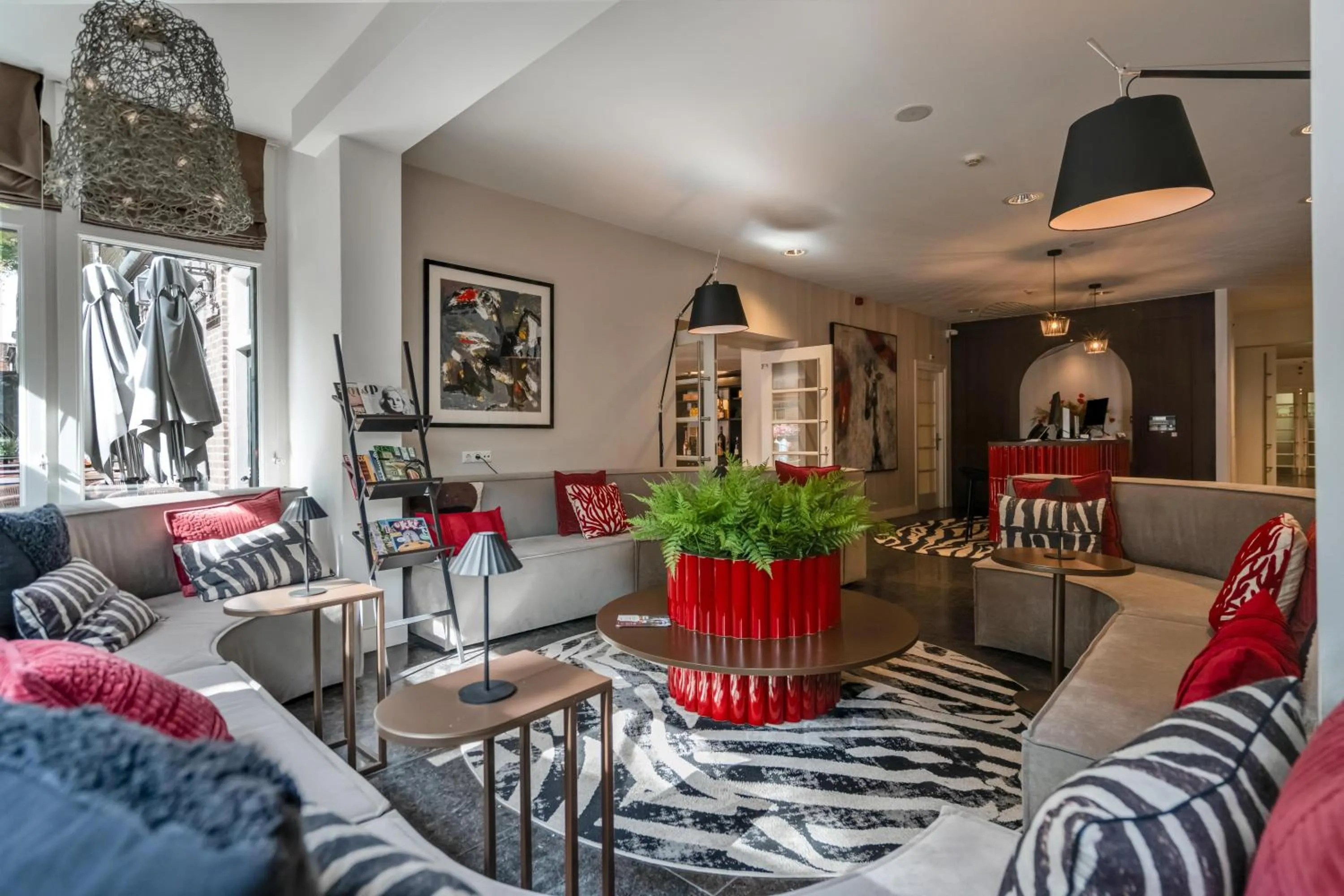 Lobby or reception in Badhotel Bruin