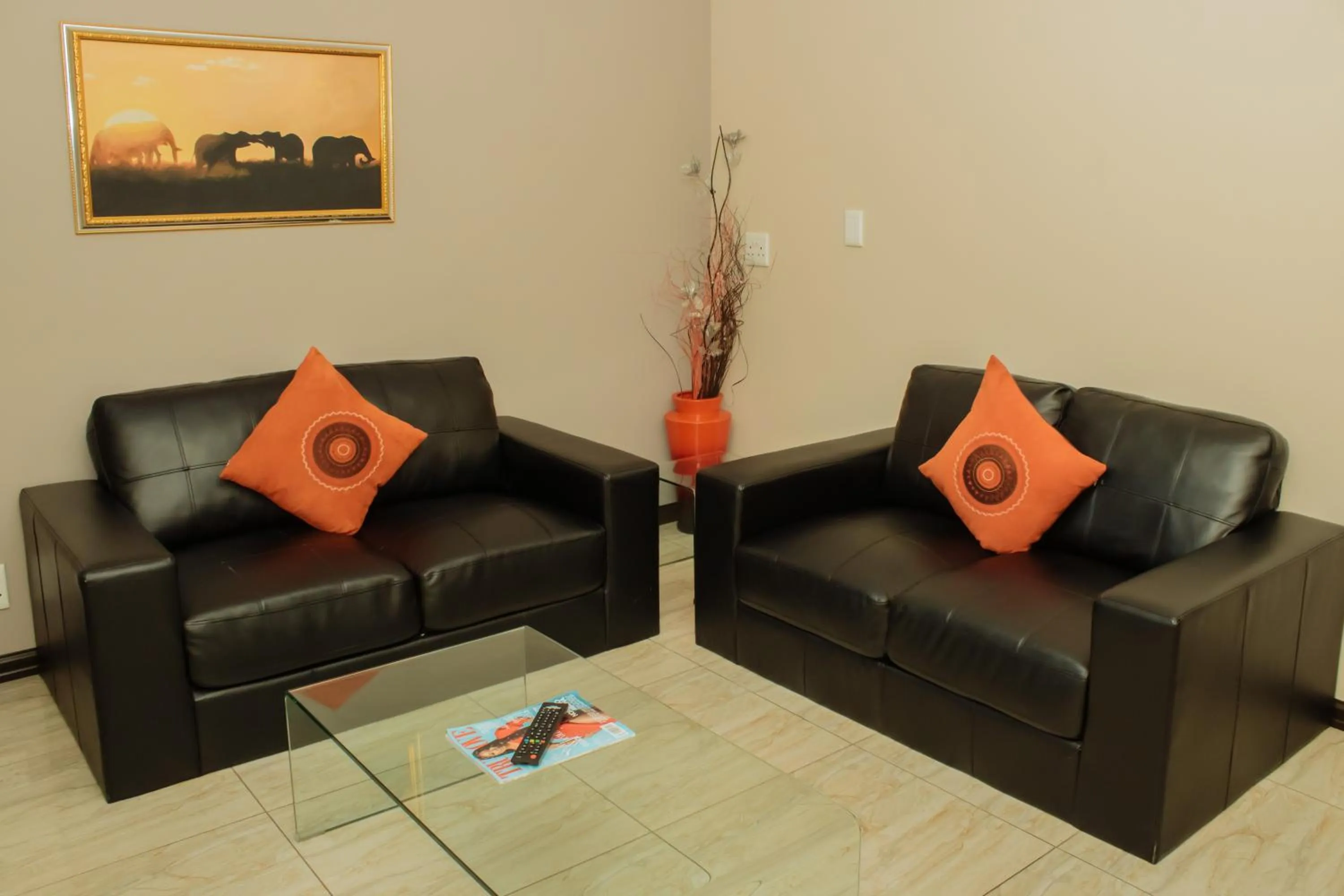 Seating area in Heavenly Boutique Hotel