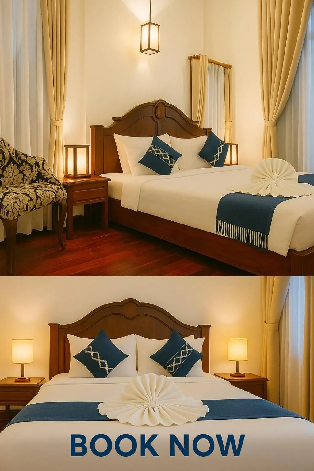 Bed in Villa Khili Namkhan