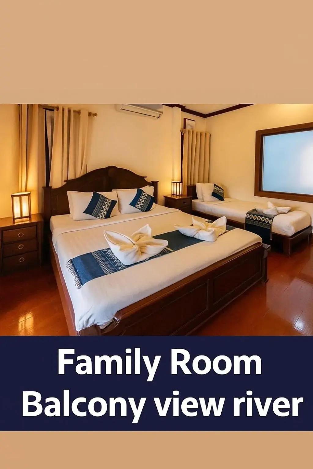 Bed in Villa Khili Namkhan Bed in Villa Khili Namkhan